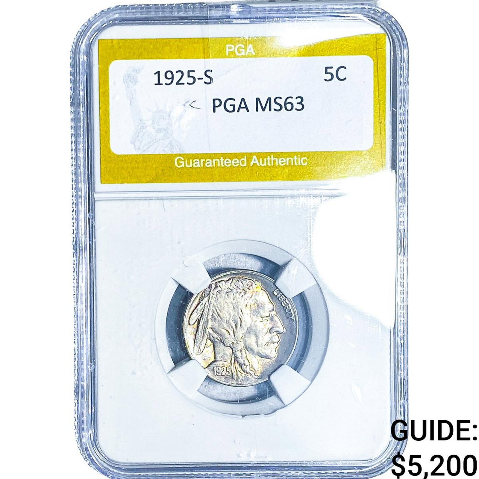 1925-S Buffalo Nickel PGA MS63 (1 of 2)