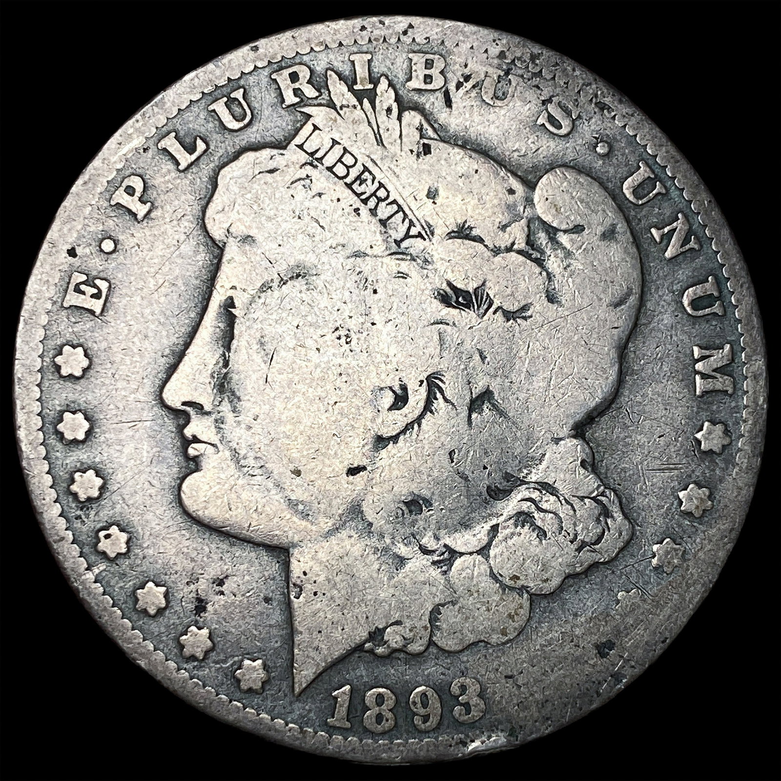 1893-O Silver Morgan Dollar NICELY CIRCULATED (1 of 2)