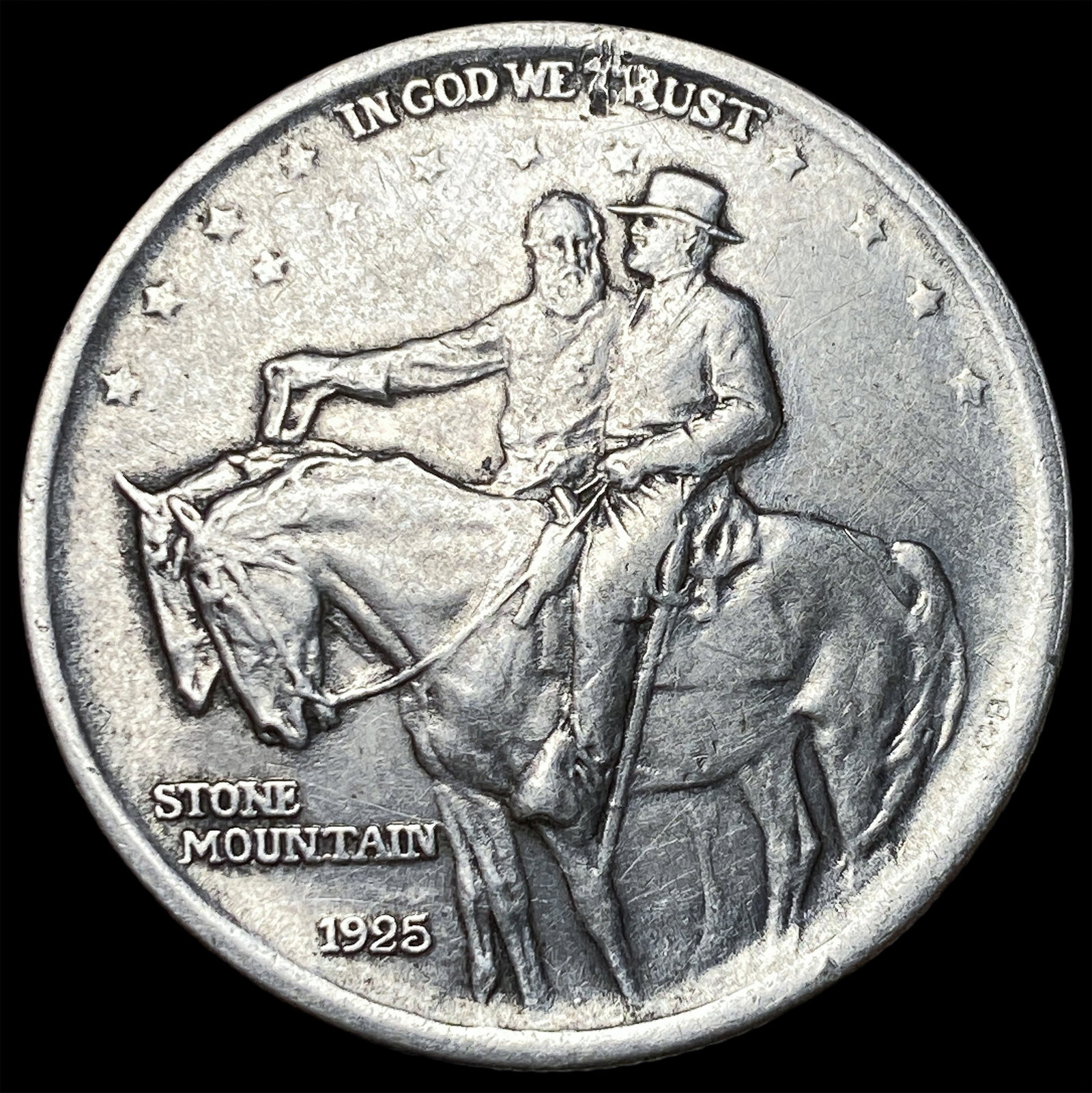 1925 Stone Mountain Silver Half Dollar NEARLY UNCIRCULATED: 1925 Stone Mountain Silver Half Dollar NEARLY UNCIRCULATED
