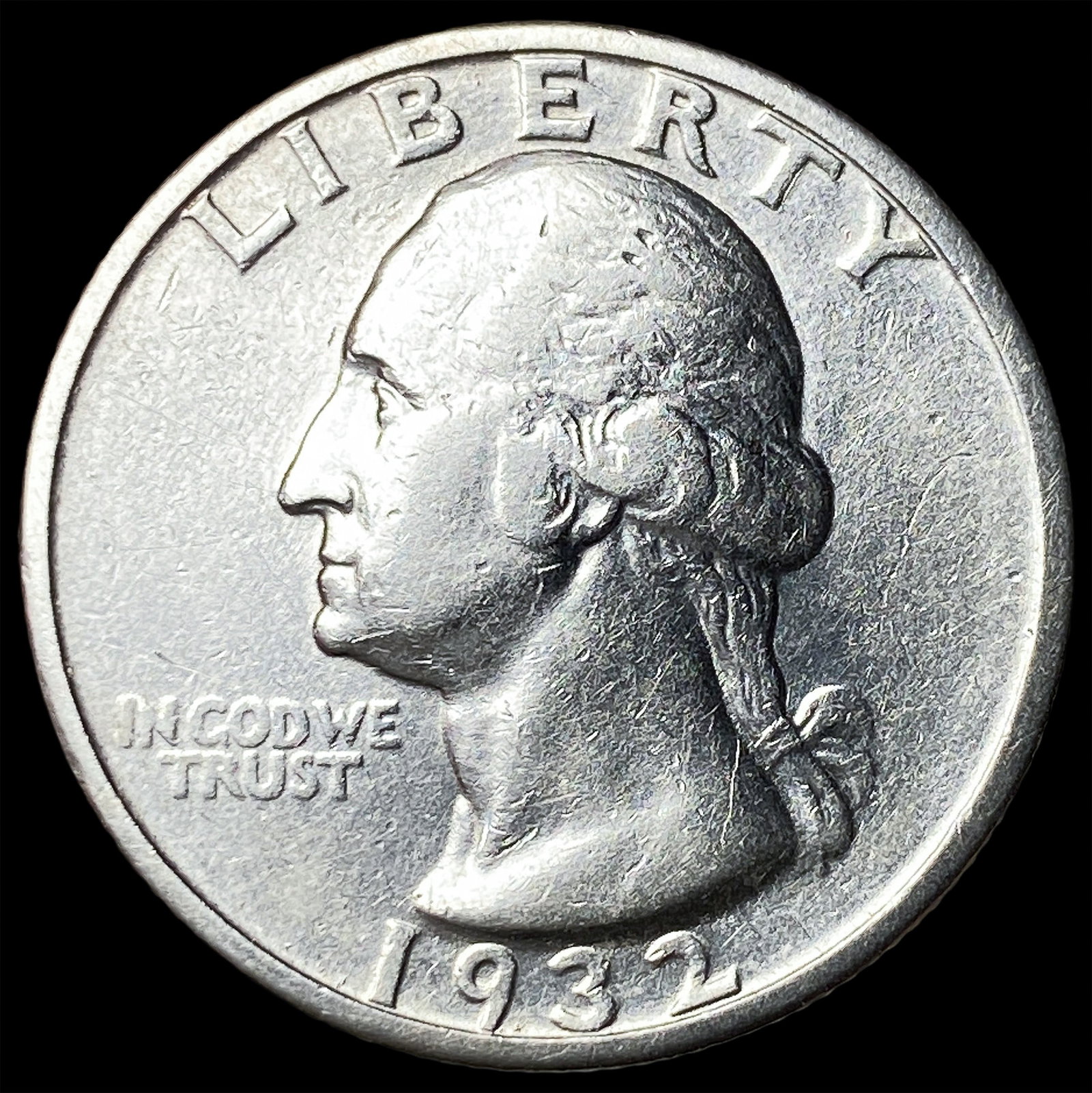 1932-S Silver Washington Quarter NEARLY UNCIRCULATED: 1932-S Silver Washington Quarter NEARLY UNCIRCULATED