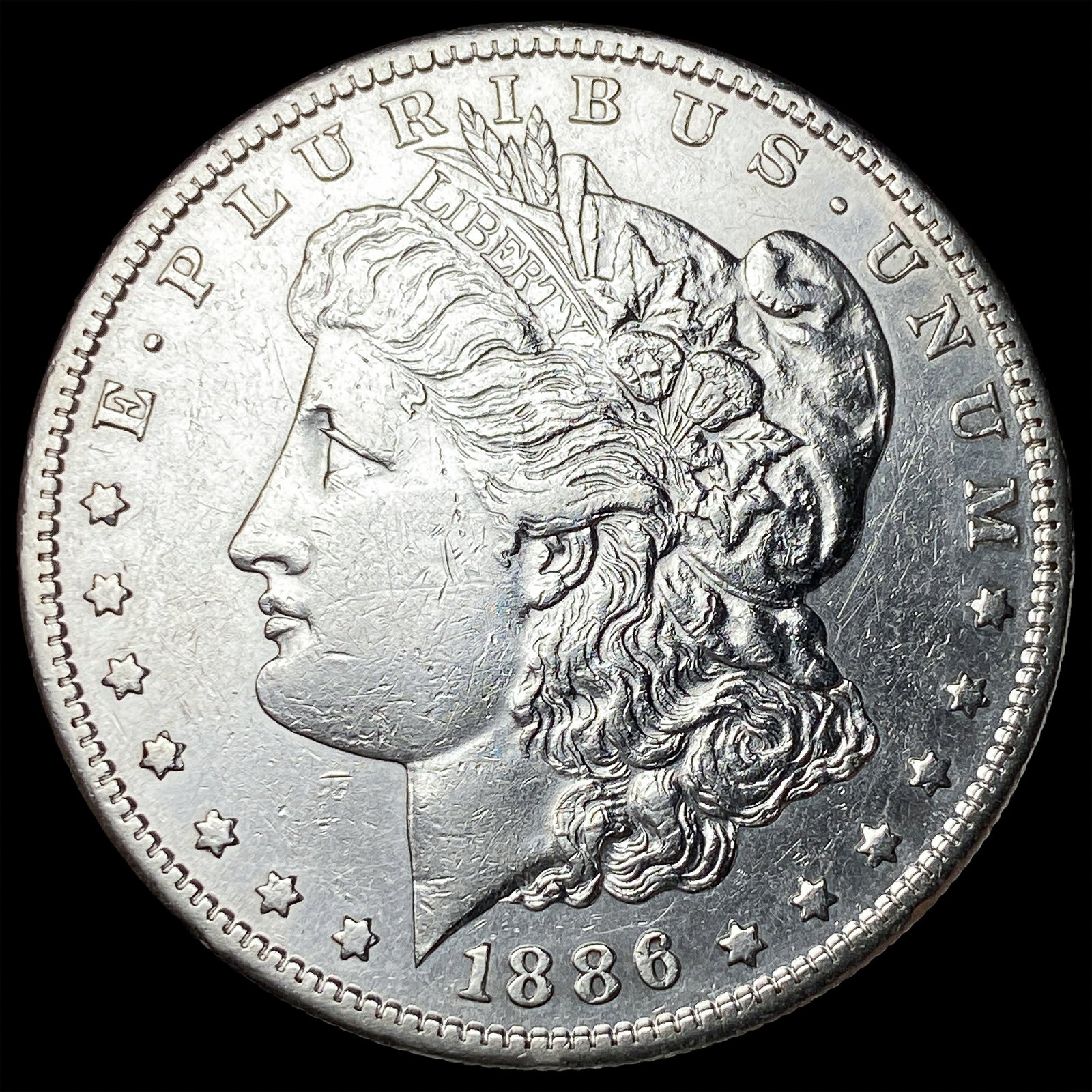 1886-S Silver Morgan Dollar CLOSELY UNCIRCULATED: 1886-S Silver Morgan Dollar CLOSELY UNCIRCULATED
