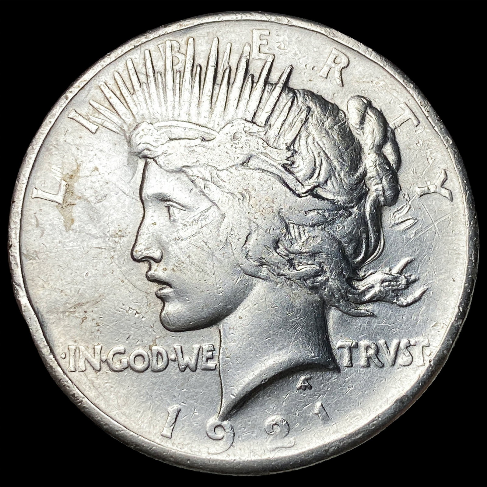 1921 Silver Peace Dollar NEARLY UNCIRCULATED: 1921 Silver Peace Dollar NEARLY UNCIRCULATED