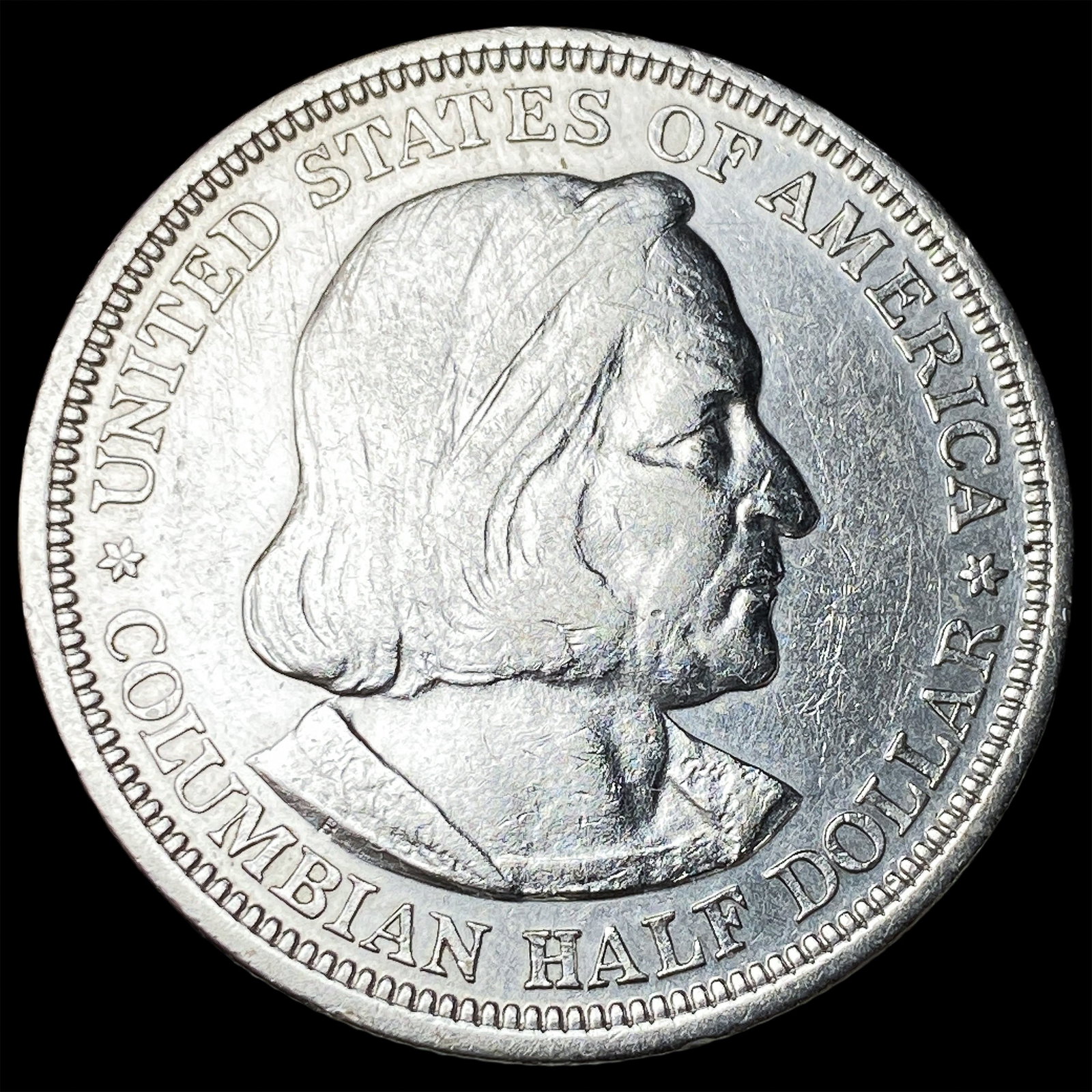 1893 Silver Columbian Expo Half Dollar CLOSELY UNCIRCULATED (1 of 2)