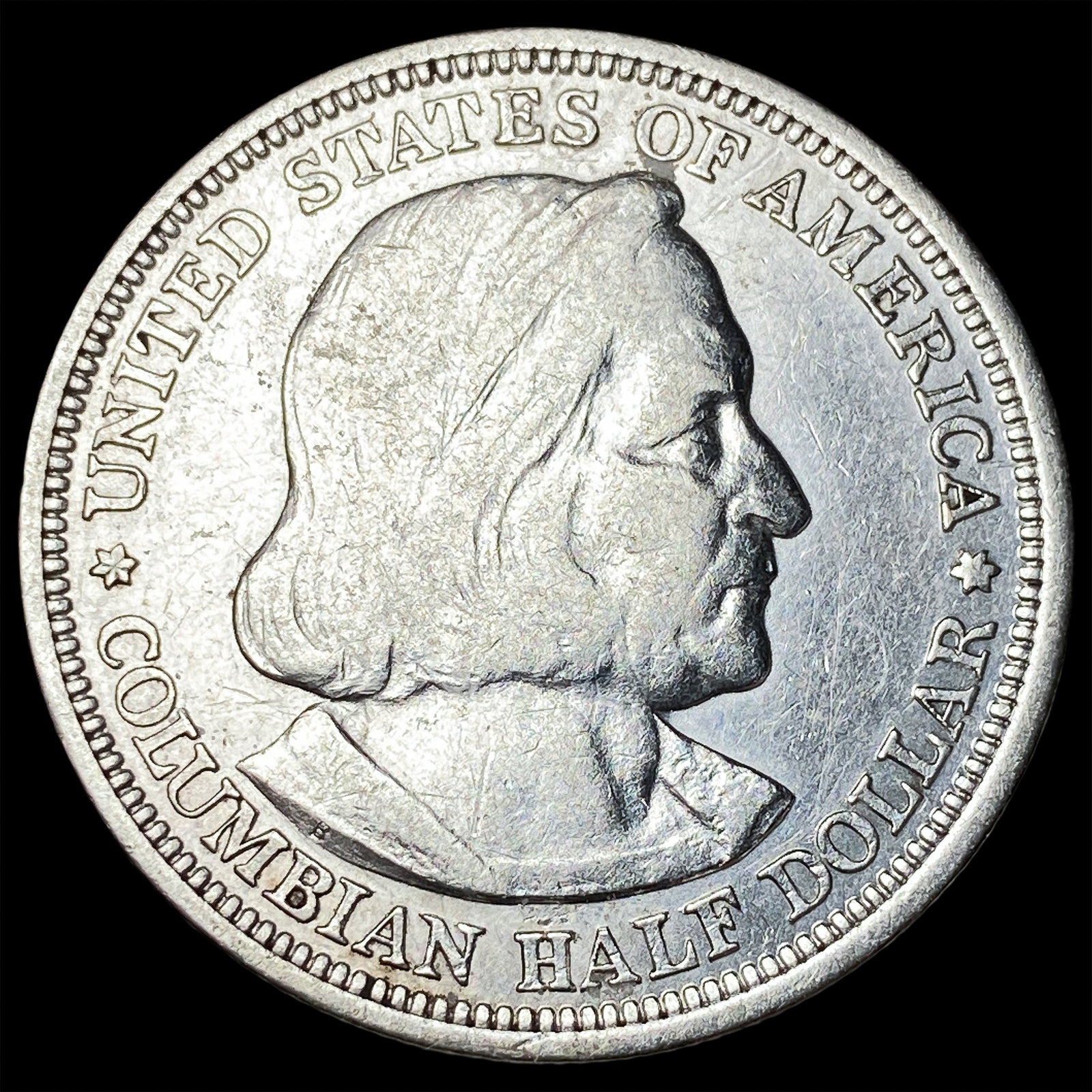 1893 Silver Columbian Expo Half Dollar CLOSELY UNCIRCULATED (1 of 2)