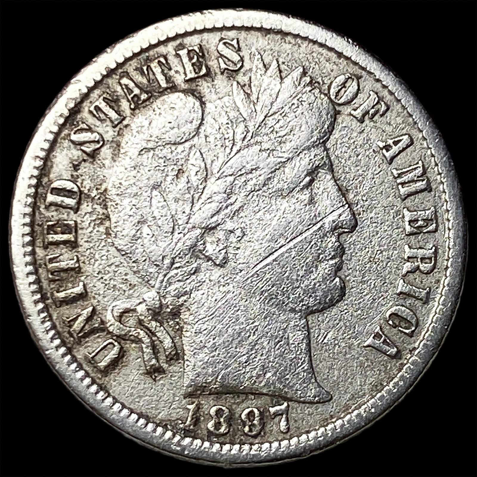1897-O Silver Barber Dime LIGHTLY CIRCULATED: 1897-O Silver Barber Dime LIGHTLY CIRCULATED