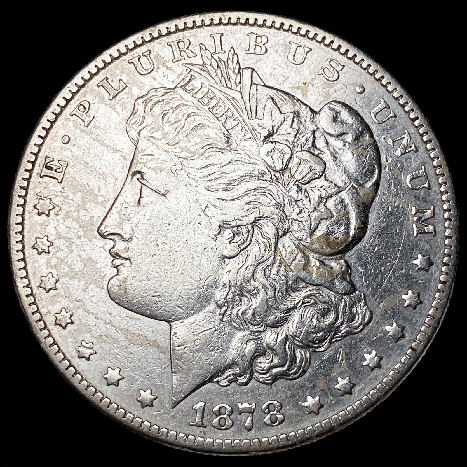 1878-S Silver Morgan Dollar NEARLY UNCIRCULATED: 1878-S Silver Morgan Dollar NEARLY UNCIRCULATED