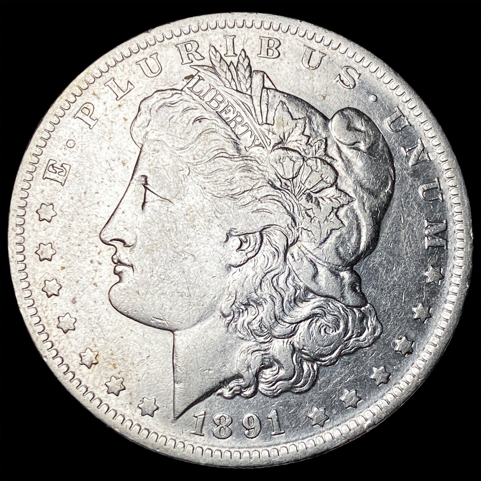 1891-O Silver Morgan Dollar ABOUT UNCIRCULATED: 1891-O Silver Morgan Dollar ABOUT UNCIRCULATED