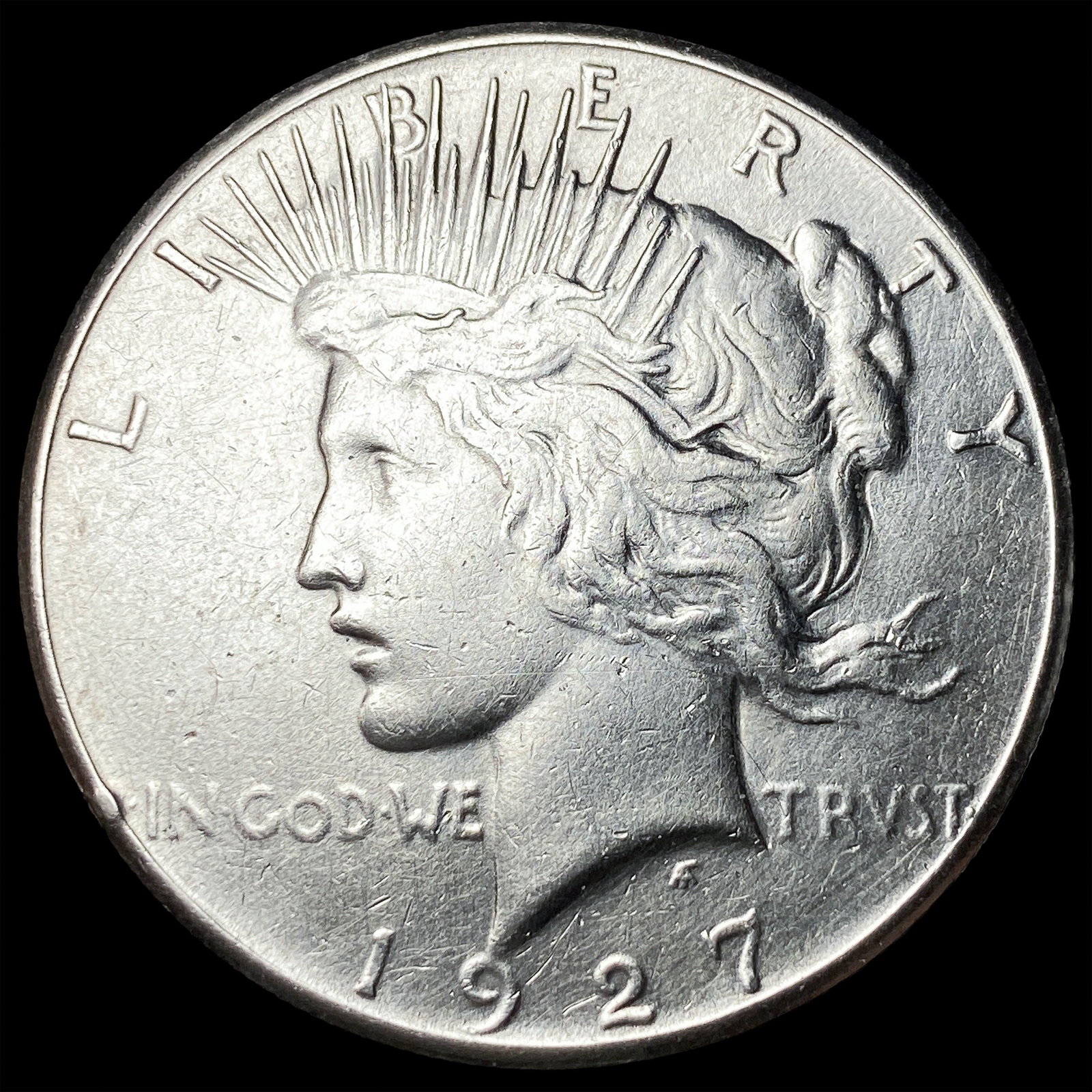 1927 Peace Silver Dollar CLOSELY UNCIRCULATED: 1927 Peace Silver Dollar CLOSELY UNCIRCULATED