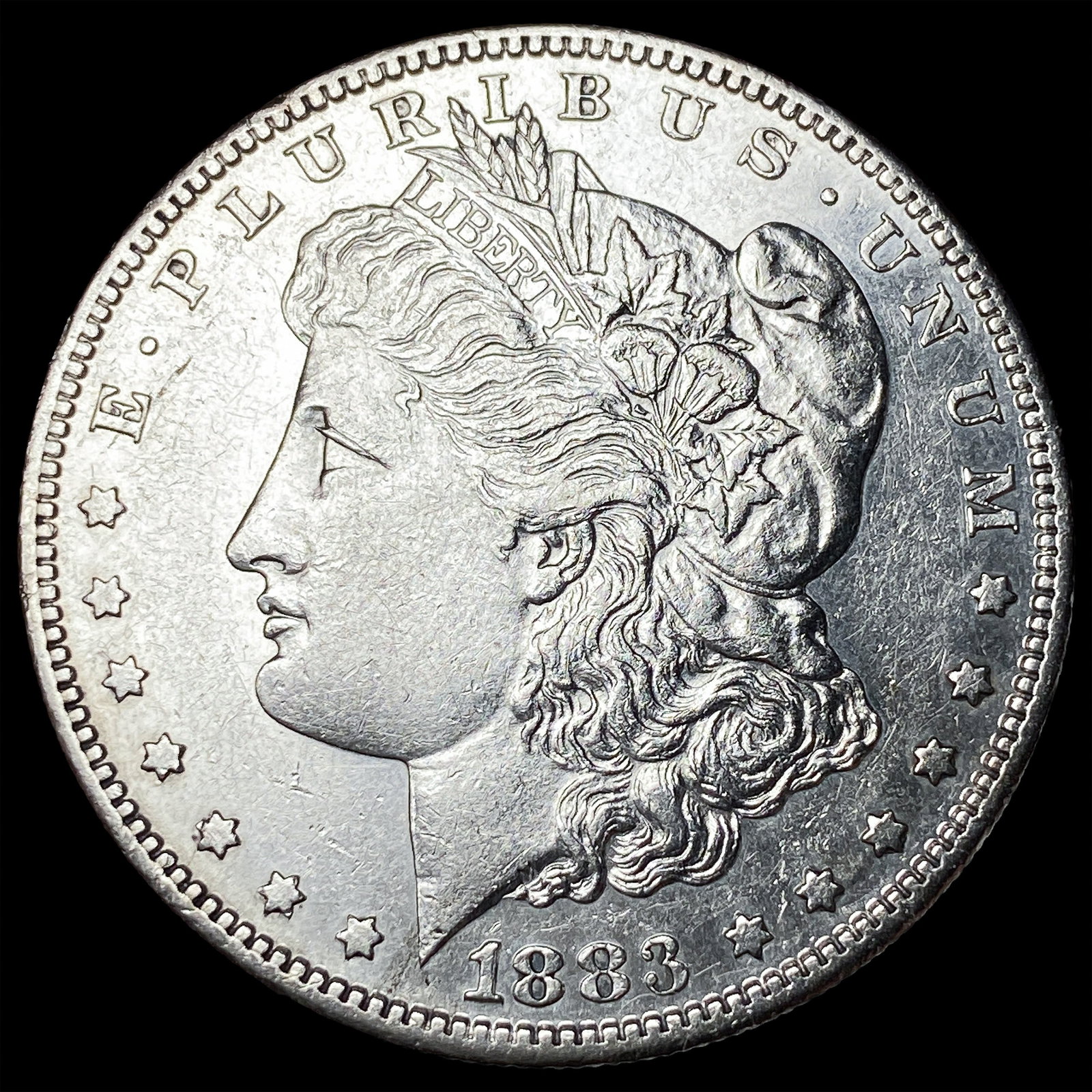 1883-S Silver Morgan Dollar CHOICE AU: 1883-S Silver Morgan Dollar CHOICE AU