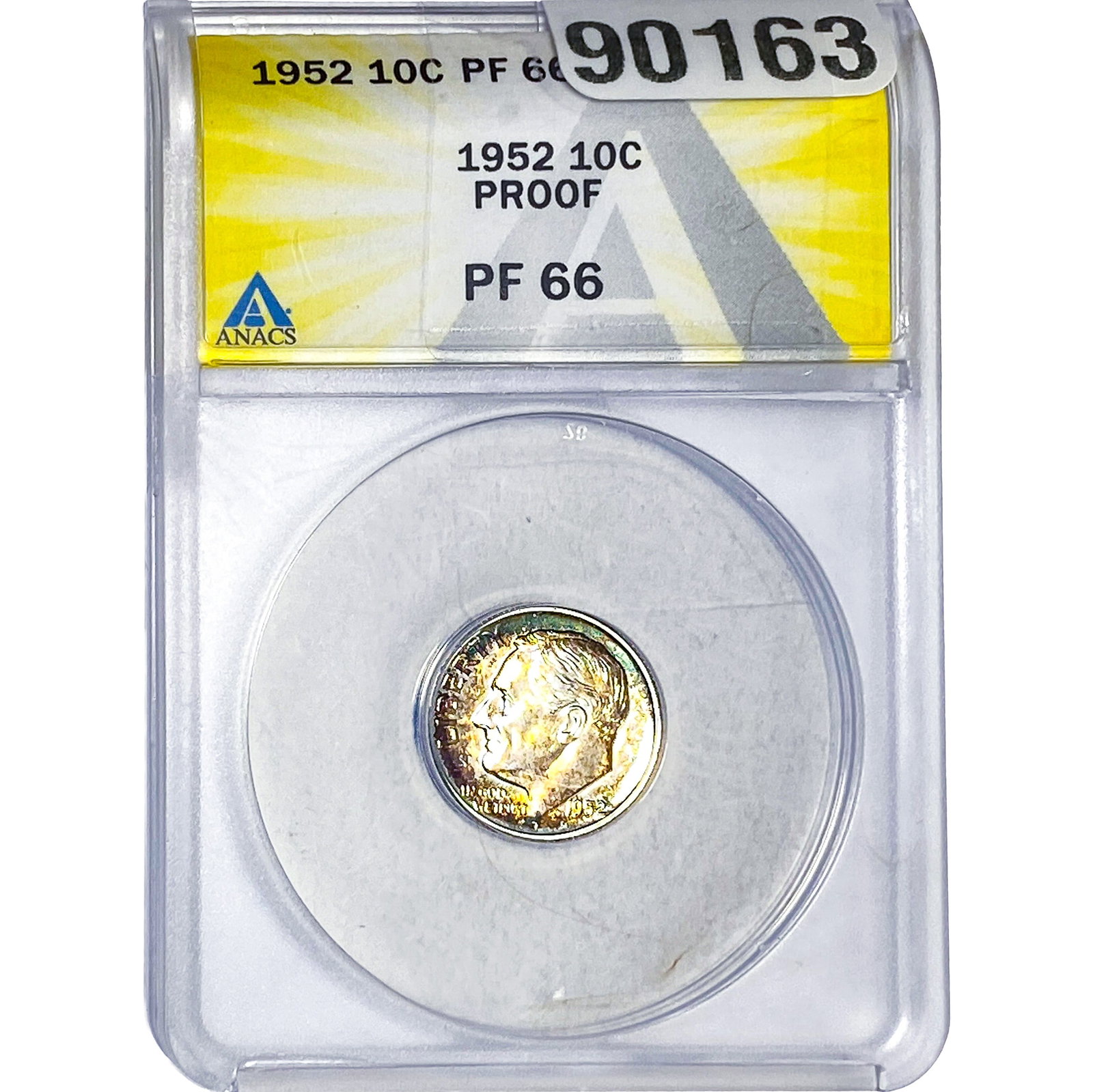 1952 Mercury Silver Dime ANACS PF66: 1952 Mercury Silver Dime ANACS PF66