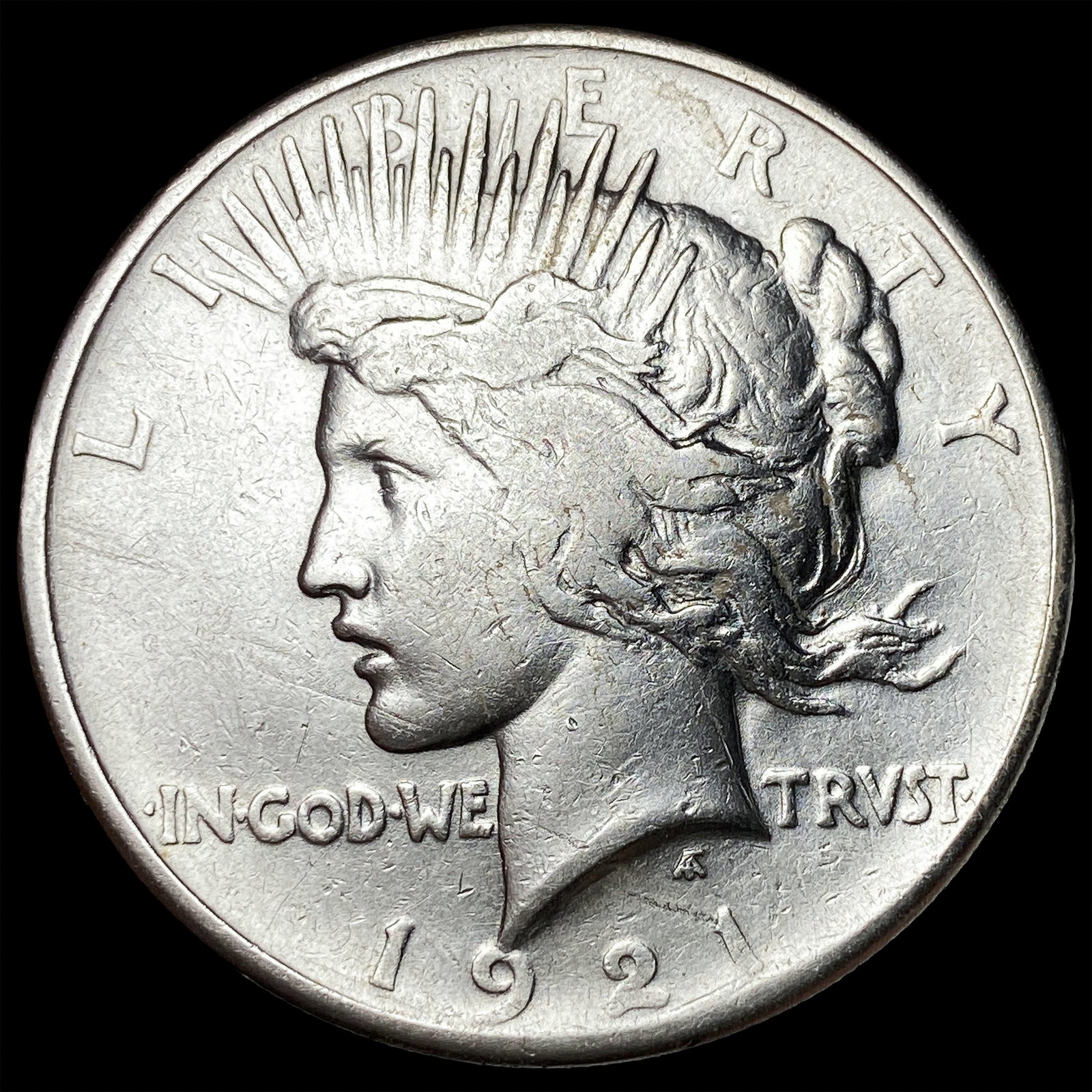 1921 Silver Peace Dollar NEARLY UNCIRCULATED: 1921 Silver Peace Dollar NEARLY UNCIRCULATED
