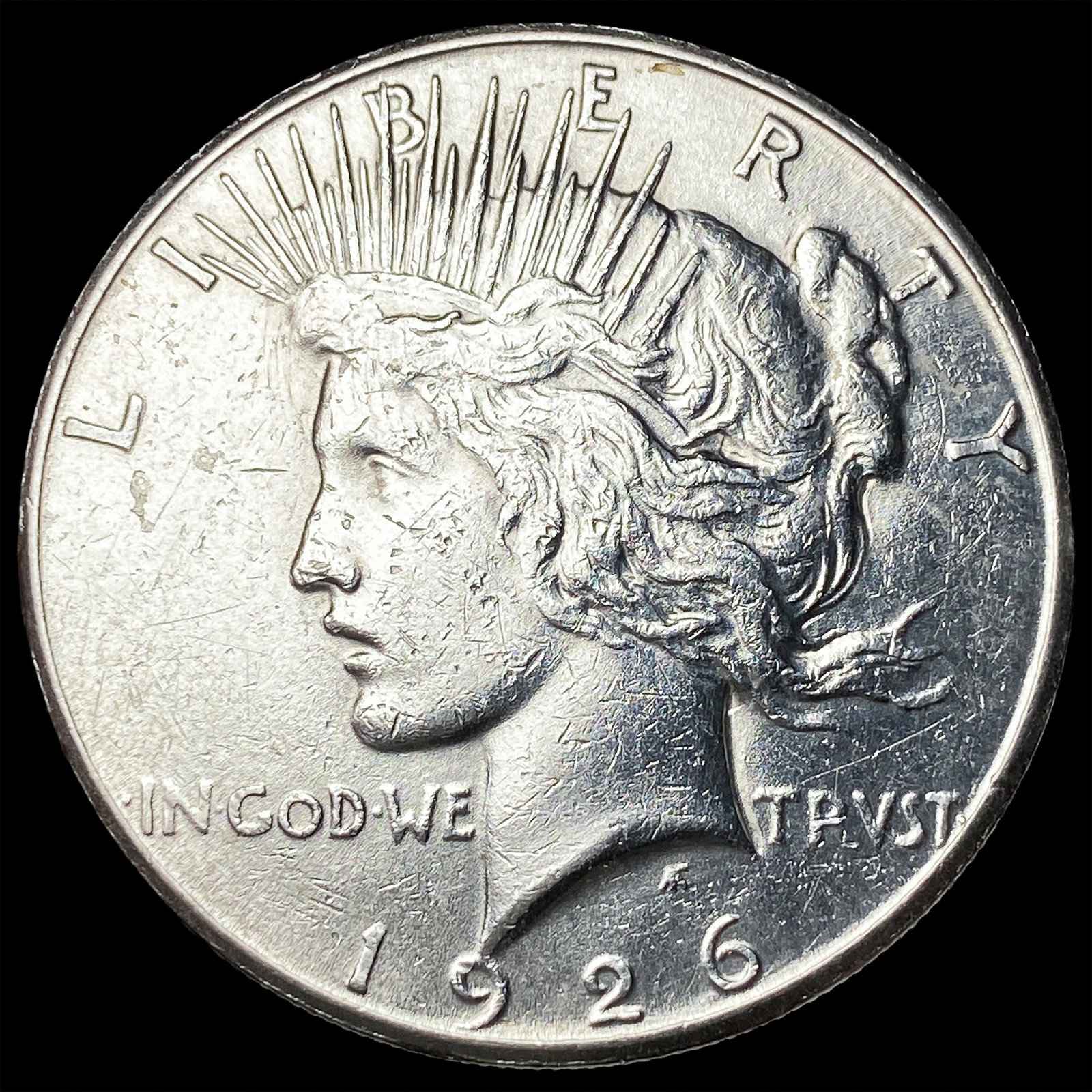 1926-S Silver Peace Dollar CLOSELY UNCIRCULATED: 1926-S Silver Peace Dollar CLOSELY UNCIRCULATED