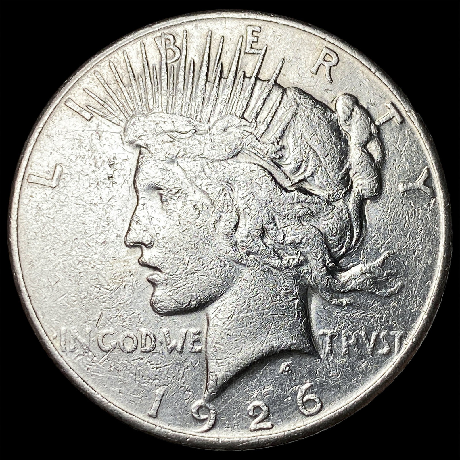 1926-S Peace Silver Dollar NICELY CIRCULATED: 1926-S Peace Silver Dollar NICELY CIRCULATED