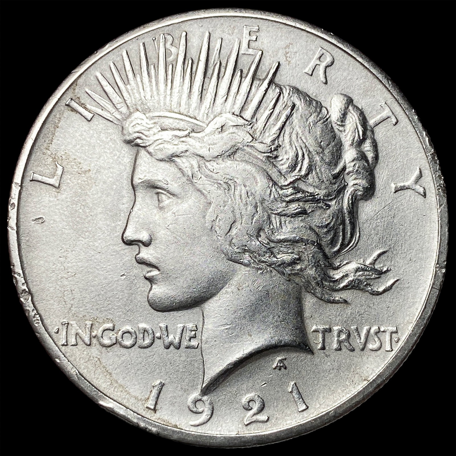 1921 Silver Peace Dollar CLOSELY UNCIRCULATED: 1921 Silver Peace Dollar CLOSELY UNCIRCULATED