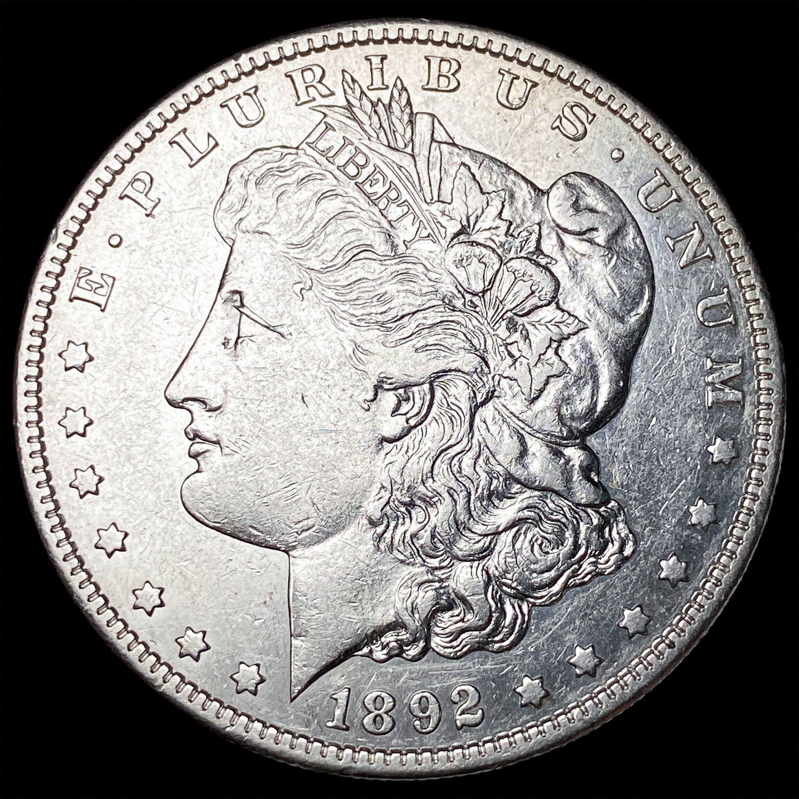 1892-S Silver Morgan Dollar CLOSELY UNCIRCULATED: 1892-S Silver Morgan Dollar CLOSELY UNCIRCULATED
