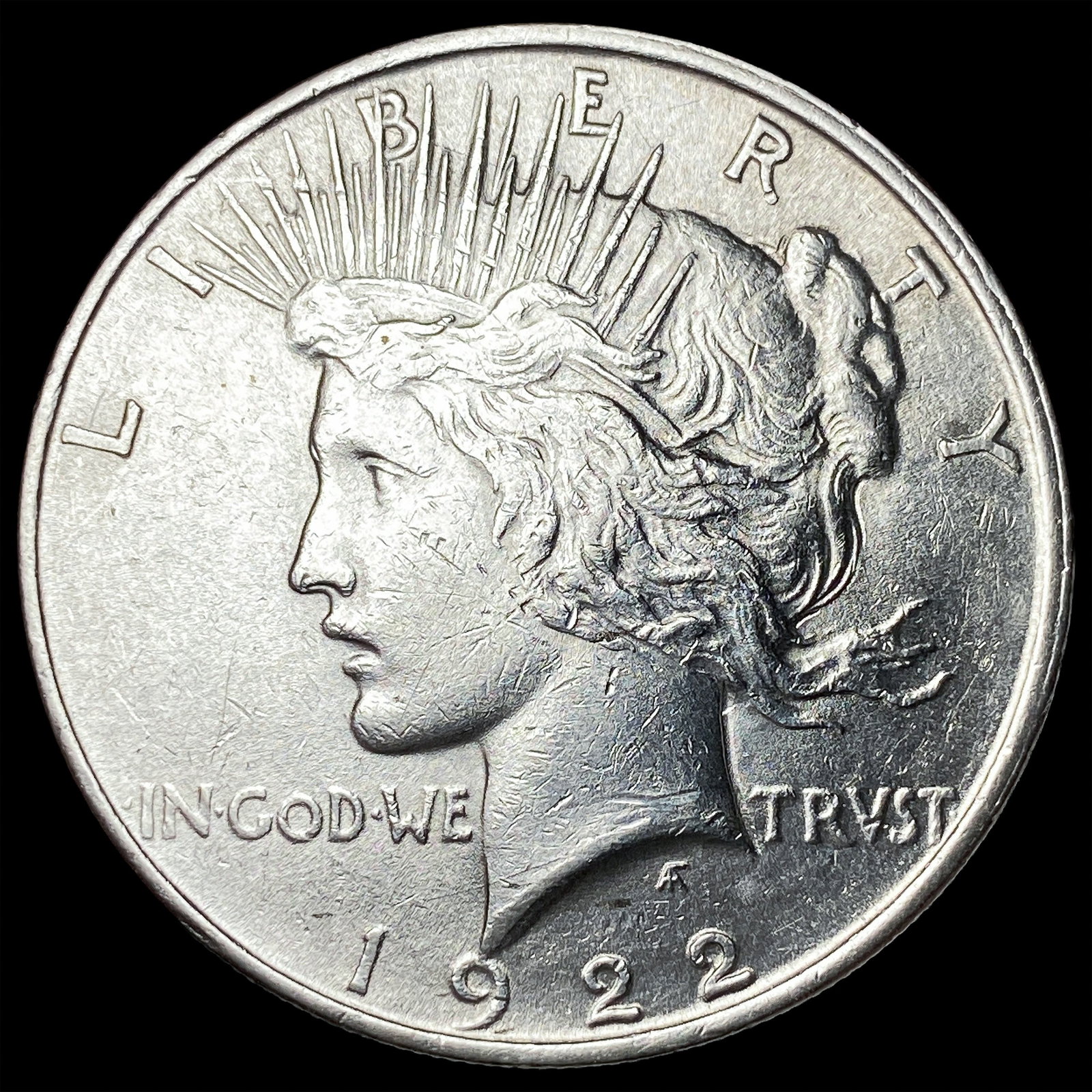 1922 Silver Peace Dollar CLOSELY UNCIRCULATED: 1922 Silver Peace Dollar CLOSELY UNCIRCULATED