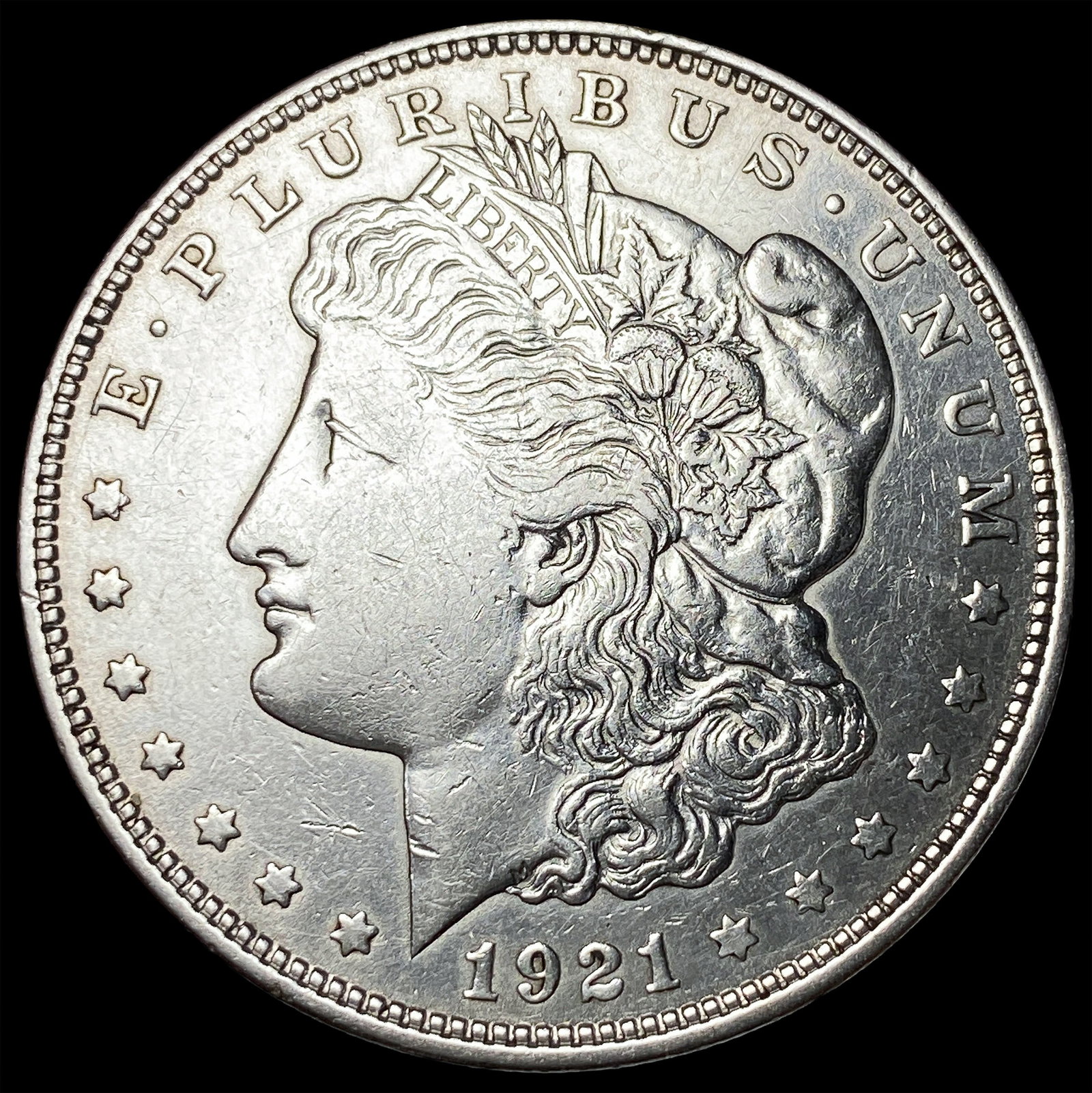1921 Silver Morgan Dollar NEARLY UNCIRCULATED: 1921 Silver Morgan Dollar NEARLY UNCIRCULATED