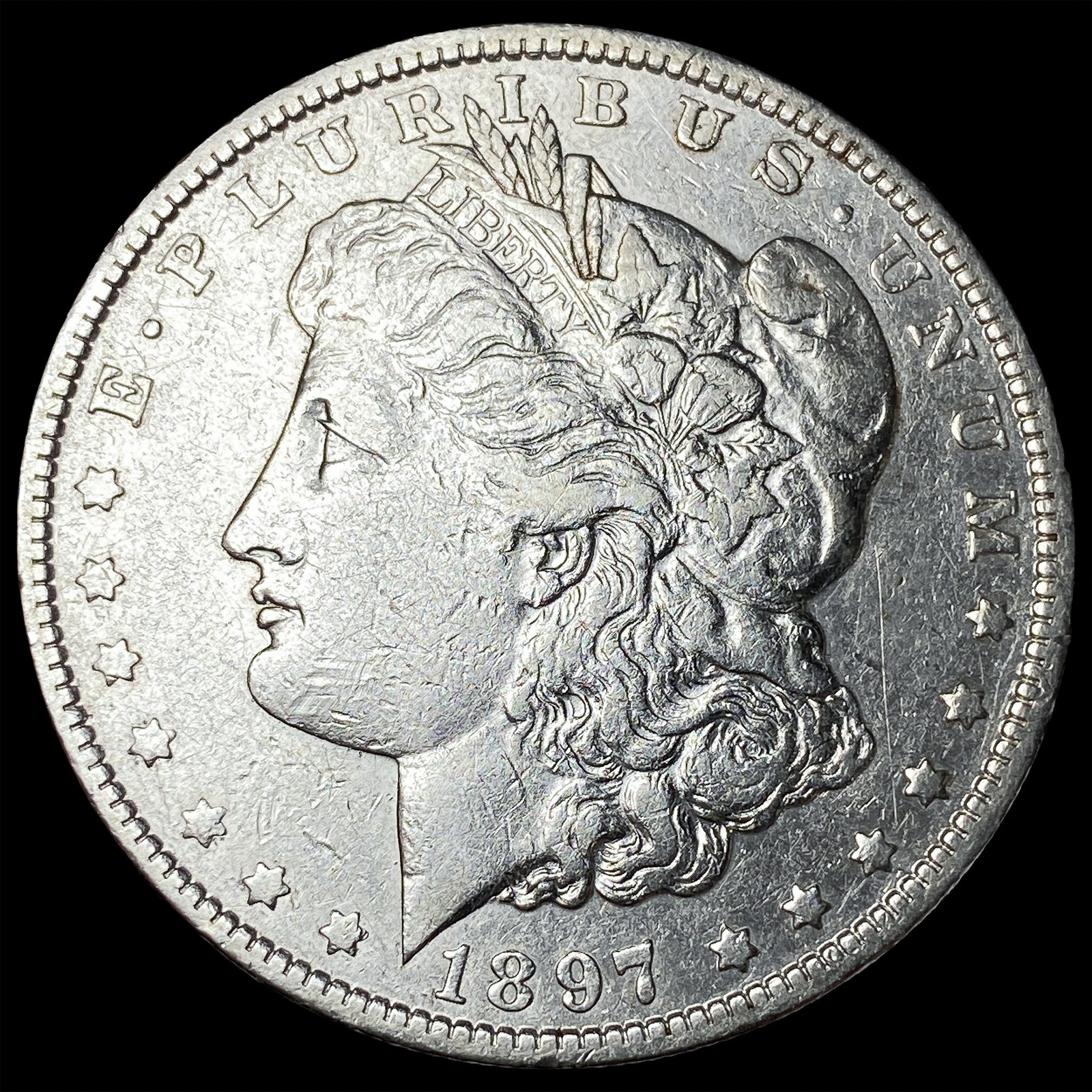 1897-O Silver Morgan Dollar NEARLY UNCIRCULATED: 1897-O Silver Morgan Dollar NEARLY UNCIRCULATED