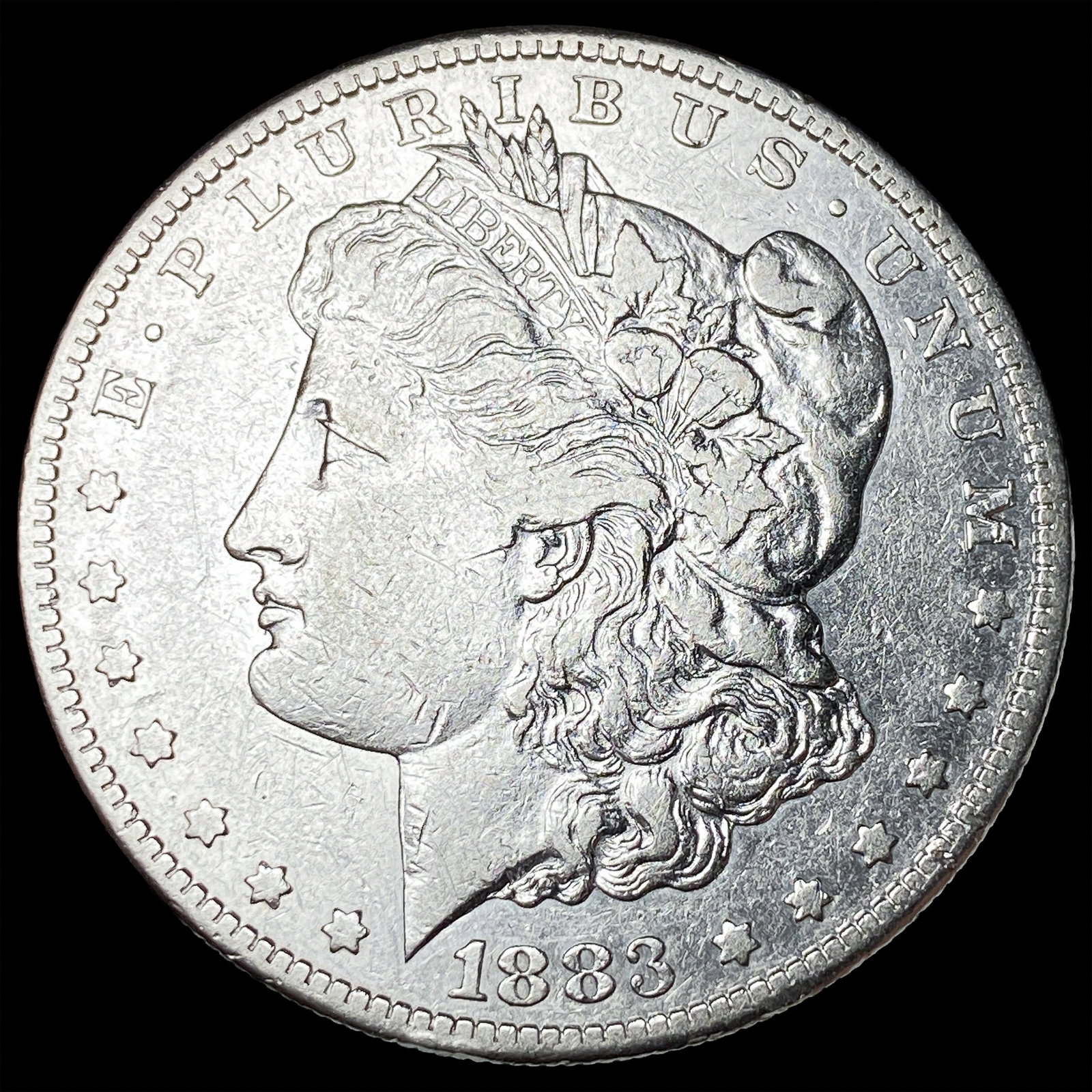 1883-S Silver Morgan Dollar NEARLY UNCIRCULATED: 1883-S Silver Morgan Dollar NEARLY UNCIRCULATED