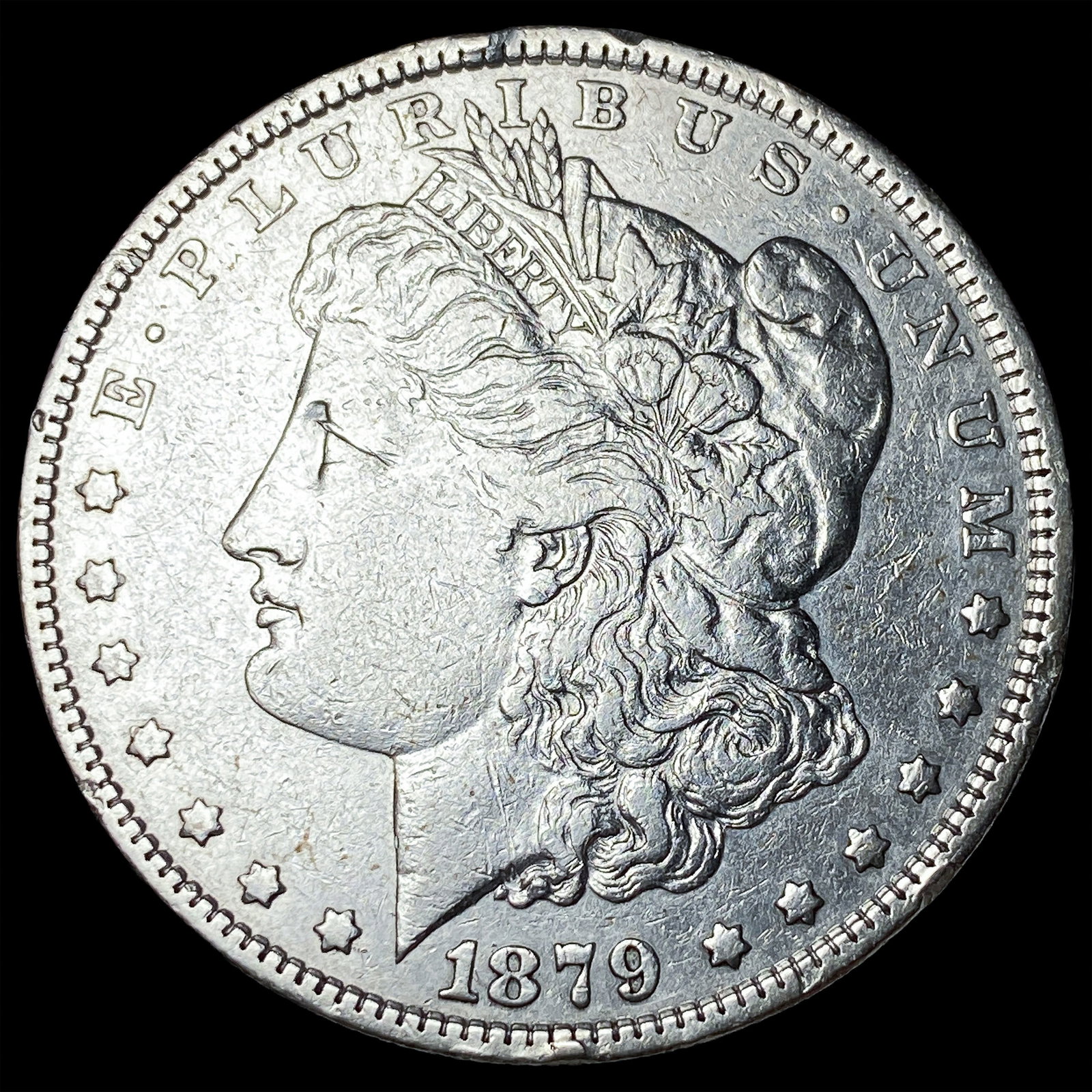 1879 Morgan Silver Dollar NEARLY UNCIRCULATED: 1879 Morgan Silver Dollar NEARLY UNCIRCULATED