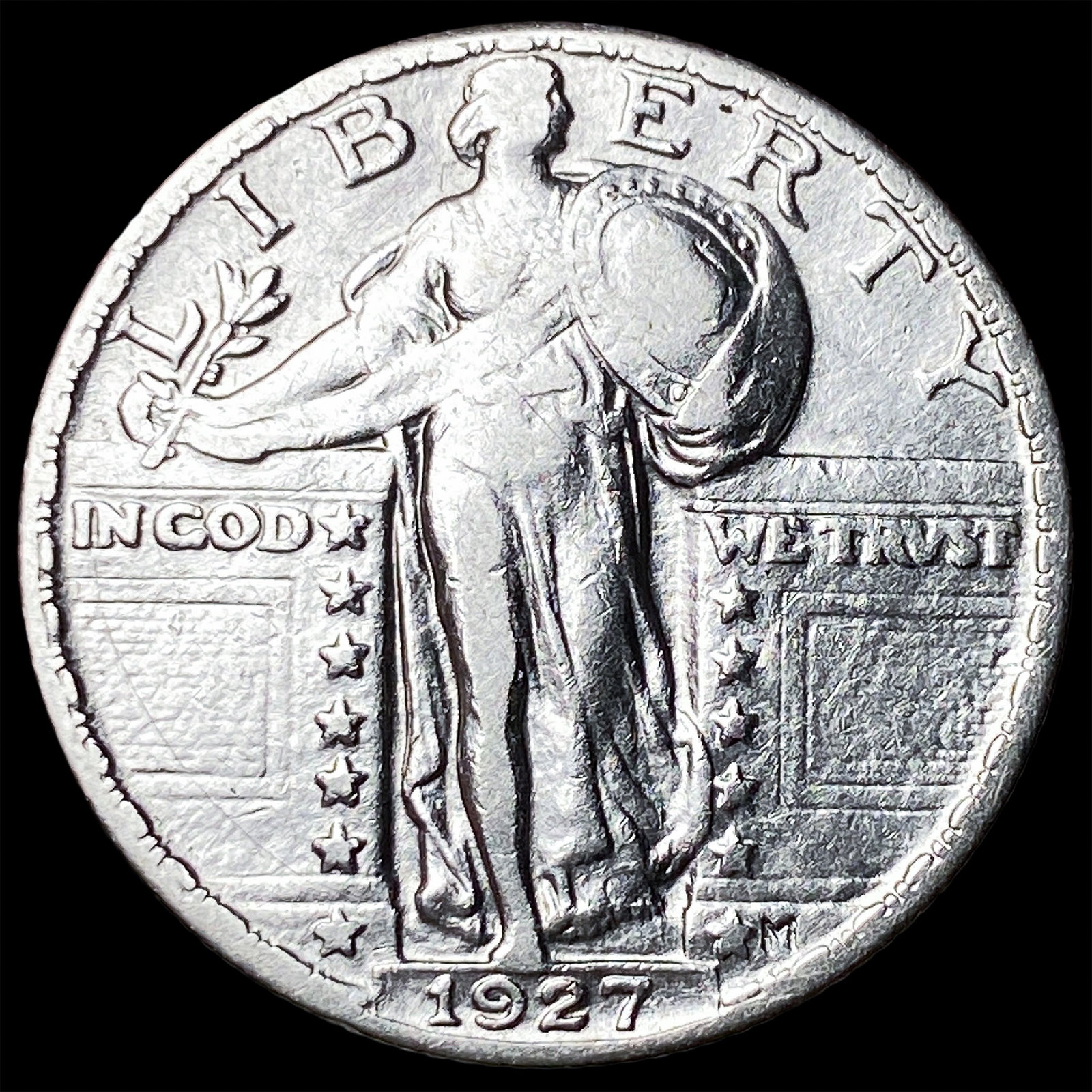 1927 Standing Liberty Quarter NEARLY UNCIRCULATED: 1927 Standing Liberty Quarter NEARLY UNCIRCULATED