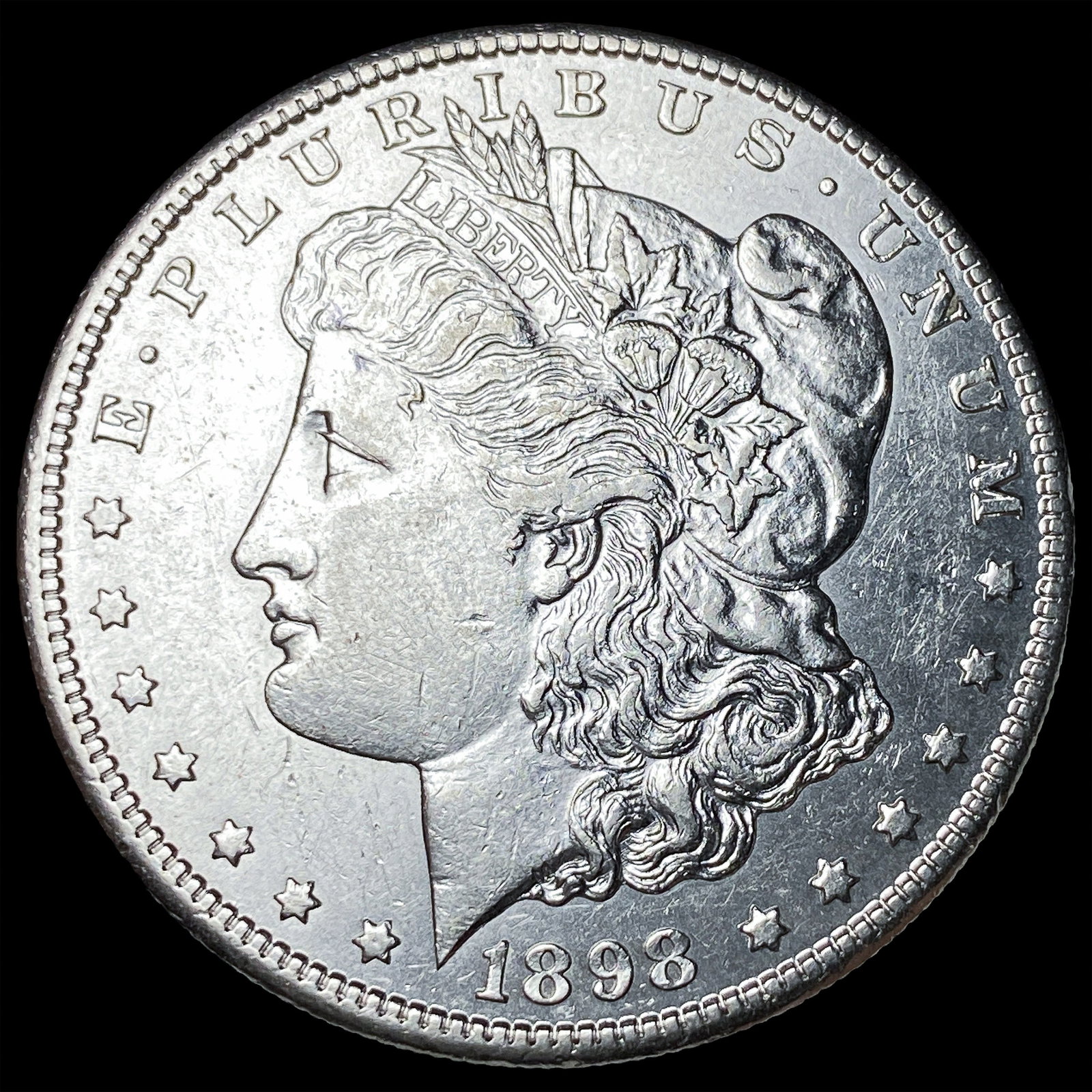 1898-S Silver Morgan Dollar CLOSELY UNCIRCULATED: 1898-S Silver Morgan Dollar CLOSELY UNCIRCULATED