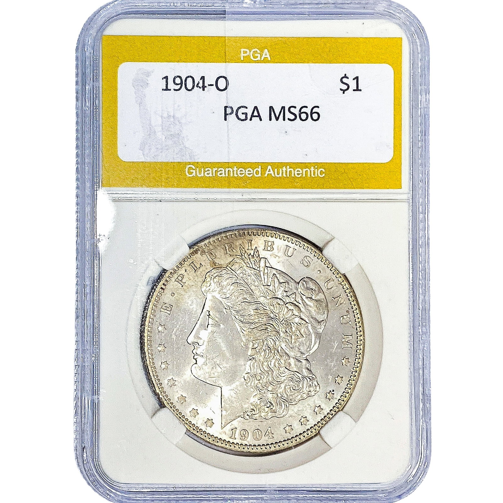 1904-O Morgan Silver Dollar PGA MS66: 1904-O Morgan Silver Dollar PGA MS66