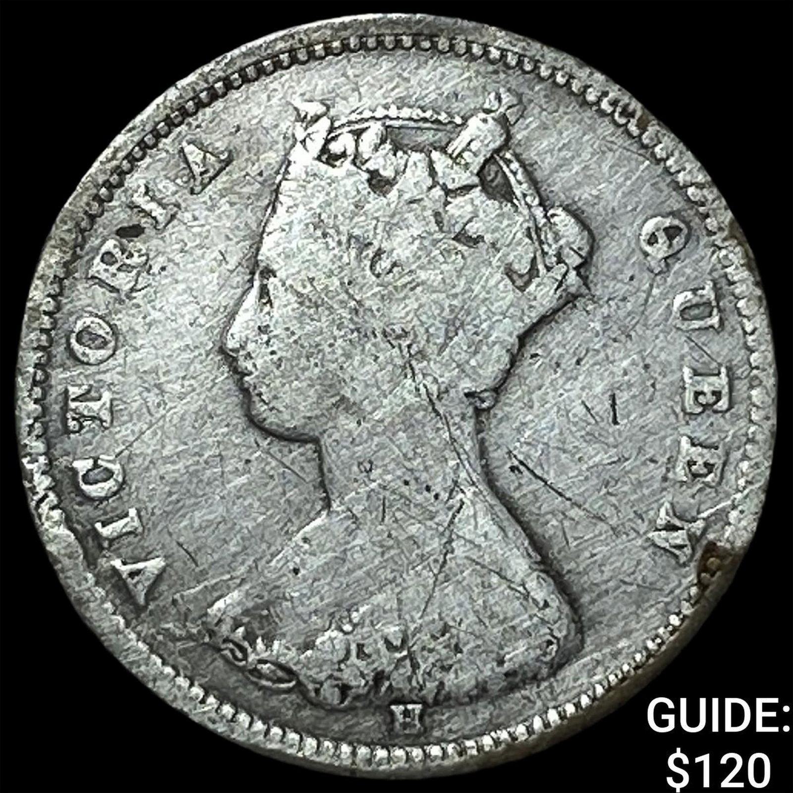 1873H Hong Kong Silver 10 Cents KM#6.3 (1 of 2)