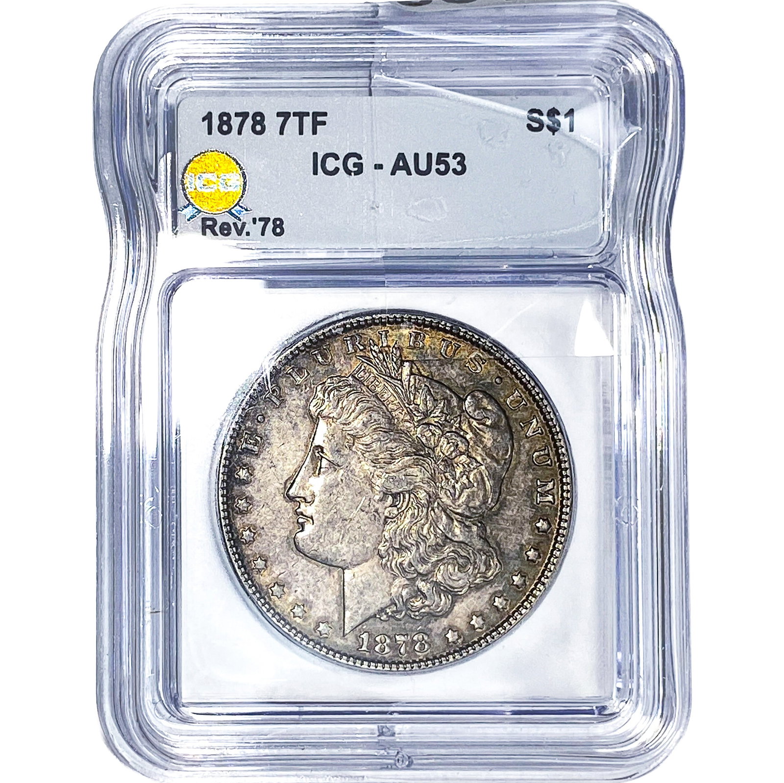 1878 Morgan Silver Dollar ICG AU53 (1 of 2)