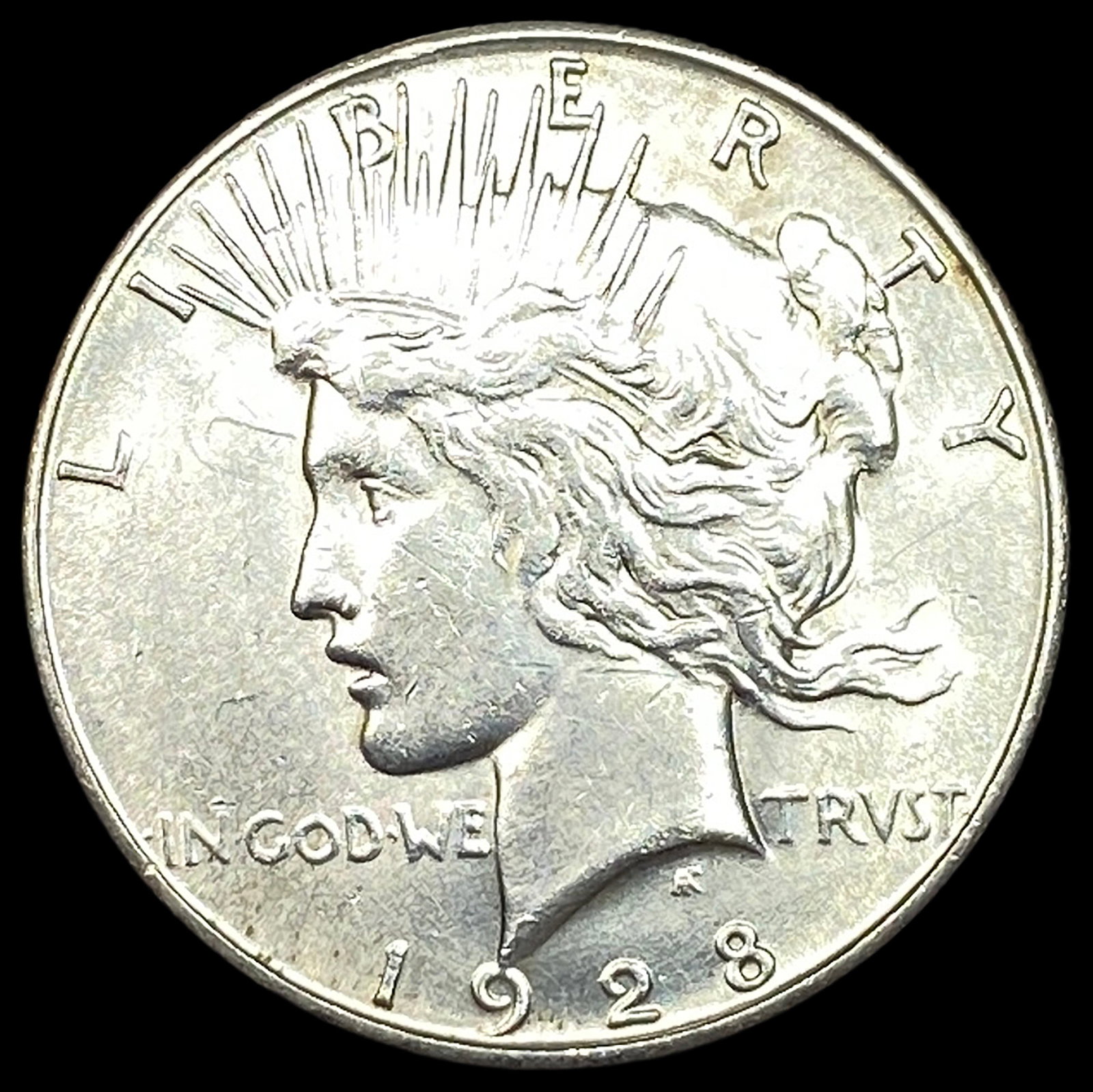 1928-S Silver Peace Dollar CLOSELY UNCIRCULATED: 1928-S Silver Peace Dollar CLOSELY UNCIRCULATED