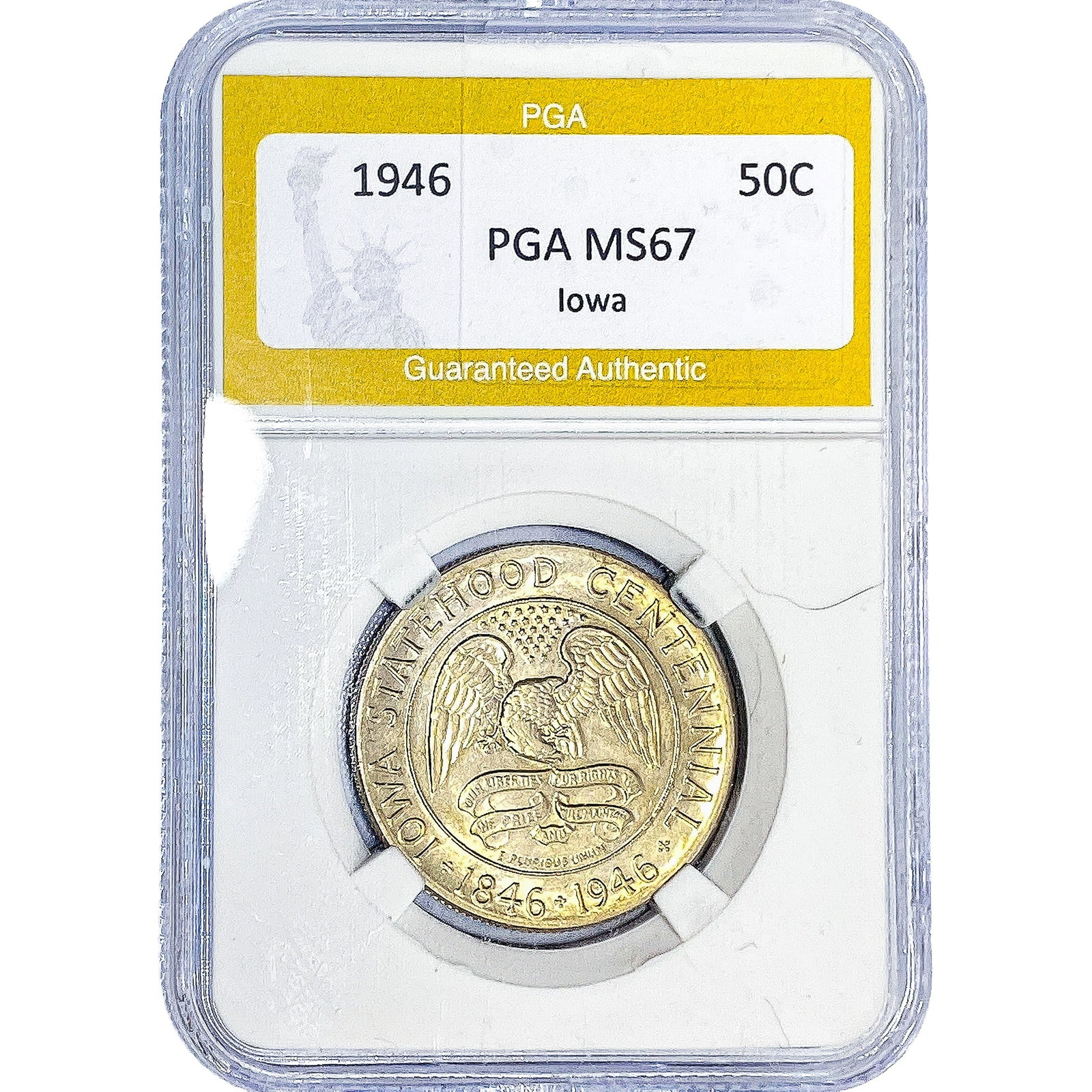 1946 Iowa Half Dollar PGA MS67 (1 of 2)
