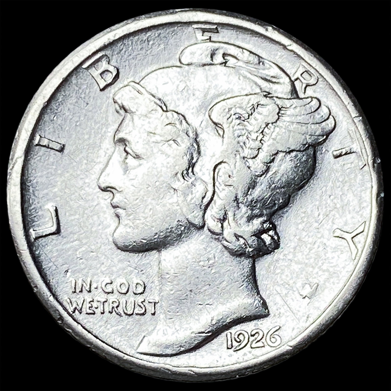 1926-S Silver Mercury Dime NEARLY UNCIRCULATED: 1926-S Silver Mercury Dime NEARLY UNCIRCULATED