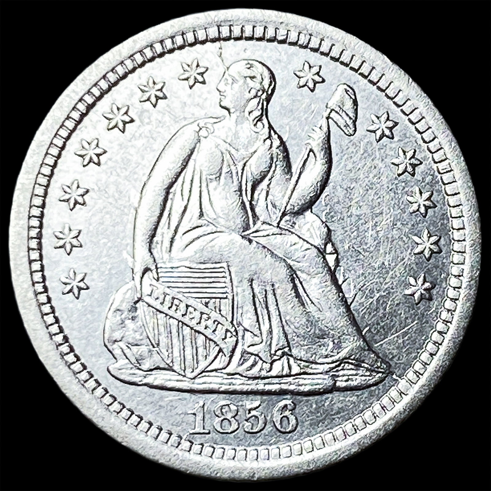 1856-O Seated Liberty Half Dime CLOSELY UNCIRCULATED: 1856-O Seated Liberty Half Dime CLOSELY UNCIRCULATED