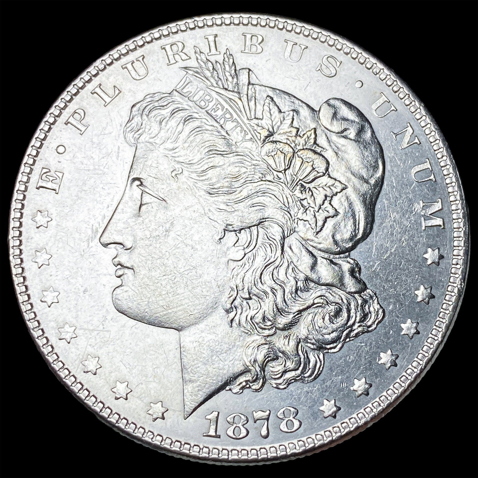 1878 Silver Morgan Dollar CLOSELY UNCIRCULATED: 1878 Silver Morgan Dollar CLOSELY UNCIRCULATED