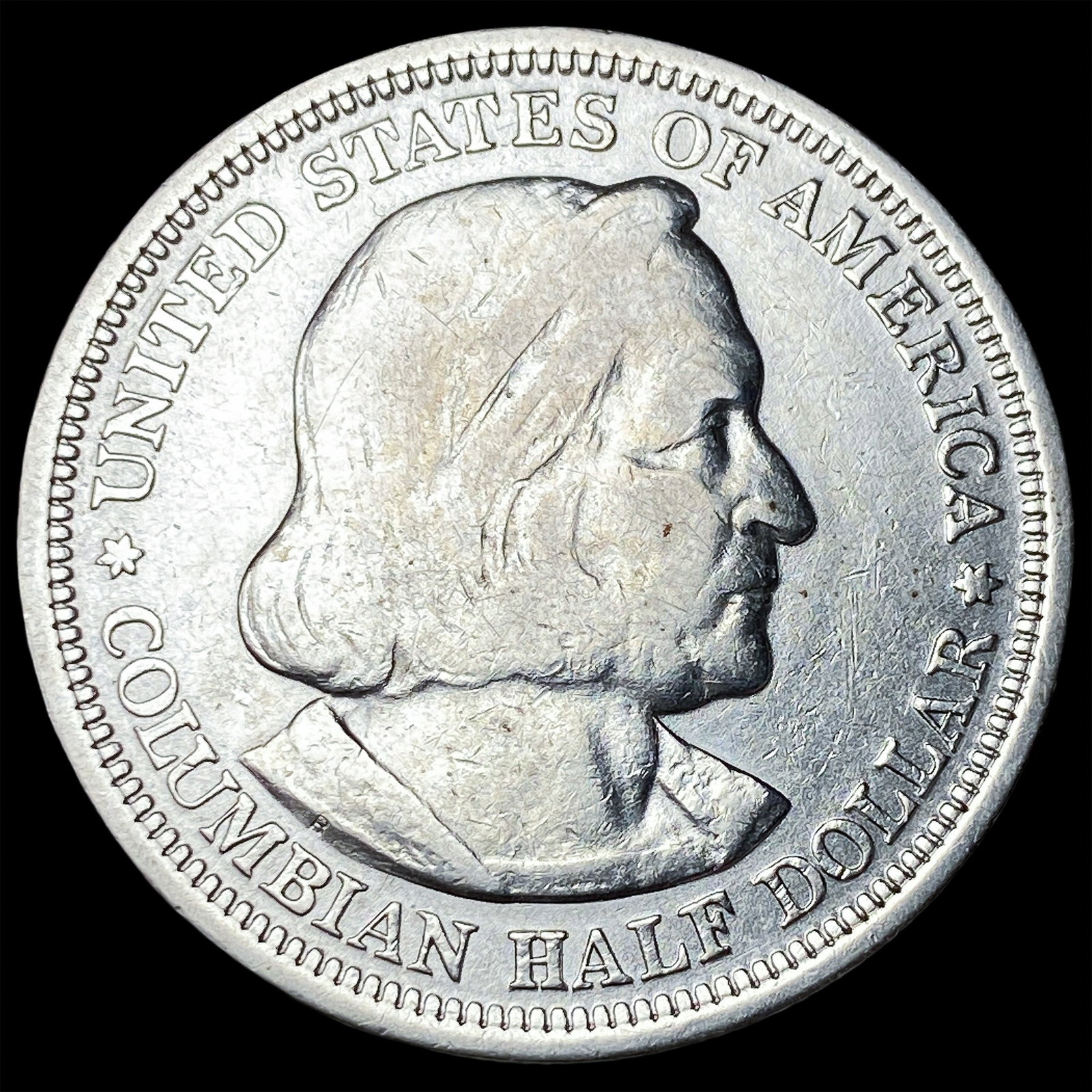 1893 Silver Columbian Expo Half Dollar CLOSELY UNCIRCULATED (1 of 2)