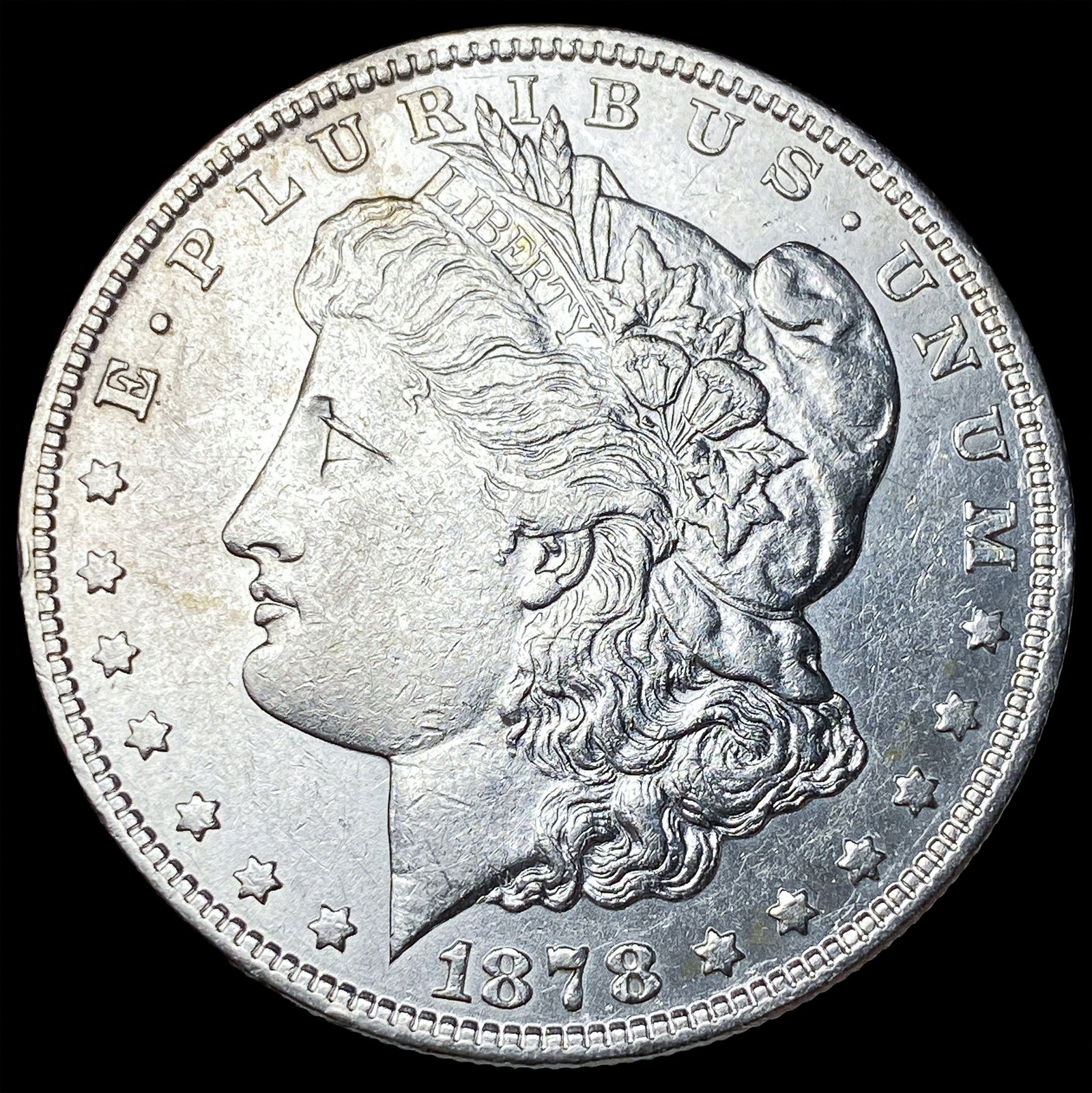 1878 Rev 79 Silver Morgan Dollar CLOSELY UNCIRCULATED: 1878 Rev 79 Silver Morgan Dollar CLOSELY UNCIRCULATED
