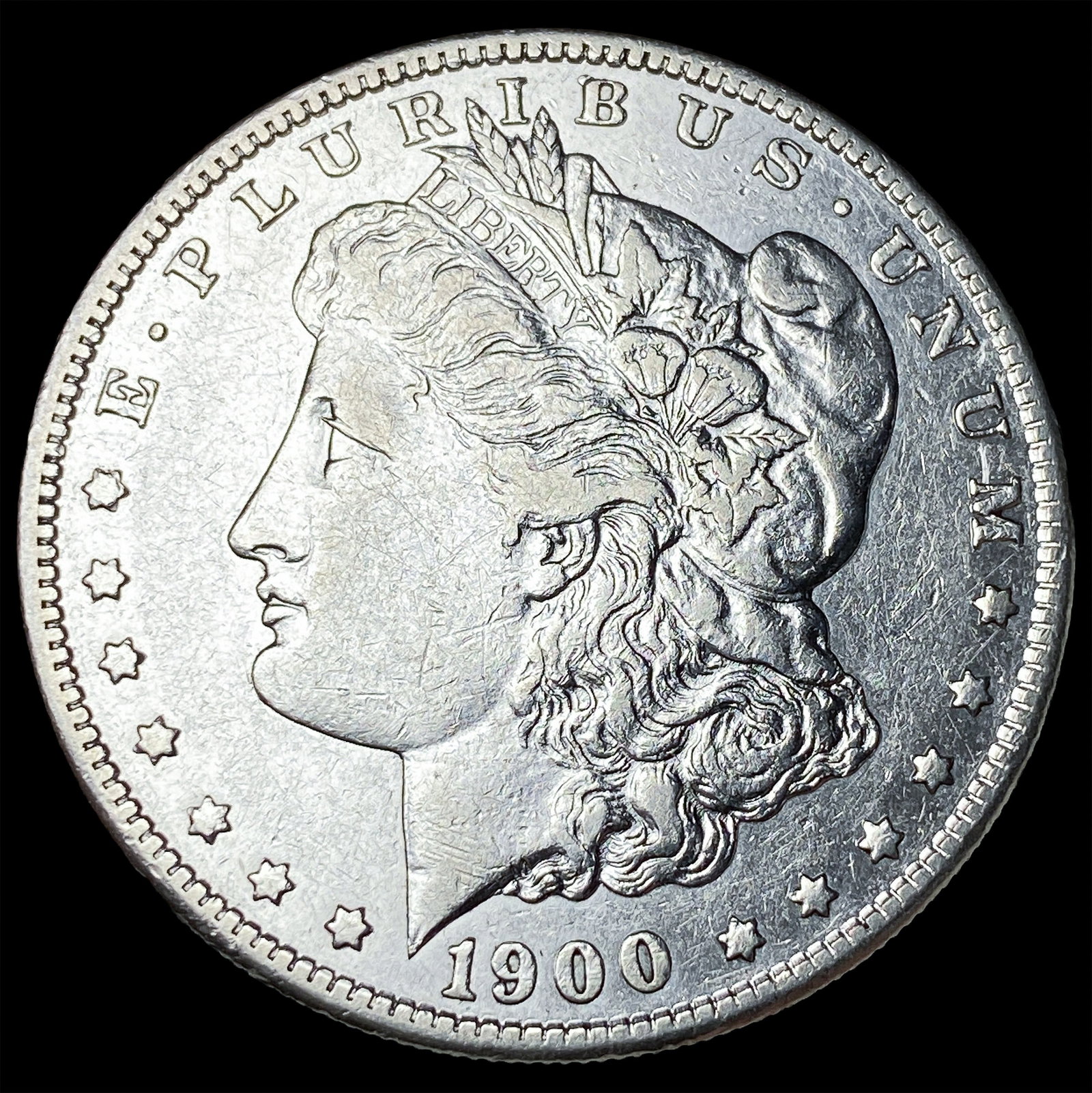 1900-S Silver Morgan Dollar NEARLY UNCIRCULATED: 1900-S Silver Morgan Dollar NEARLY UNCIRCULATED