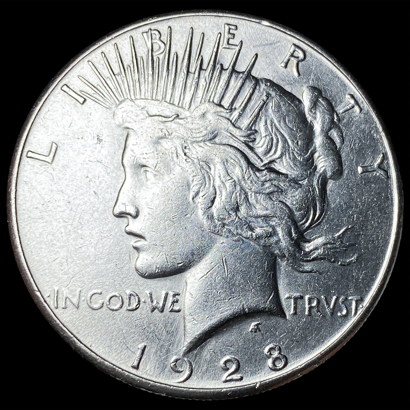 1928-S Silver Peace Dollar CLOSELY UNCIRCULATED: 1928-S Silver Peace Dollar CLOSELY UNCIRCULATED