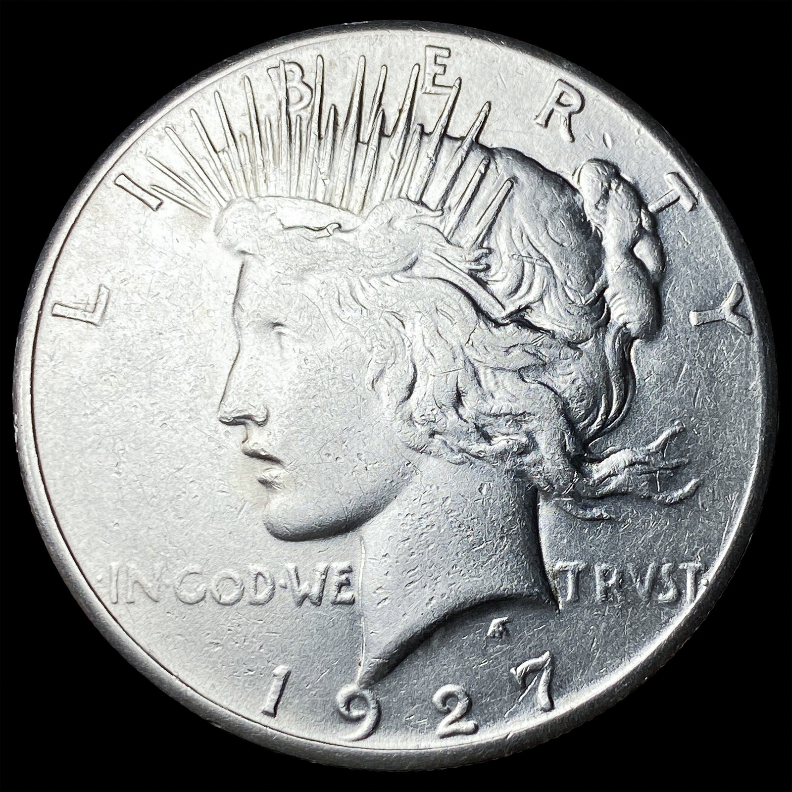 1927 Silver Peace Dollar NEARLY UNCIRCULATED: 1927 Silver Peace Dollar NEARLY UNCIRCULATED