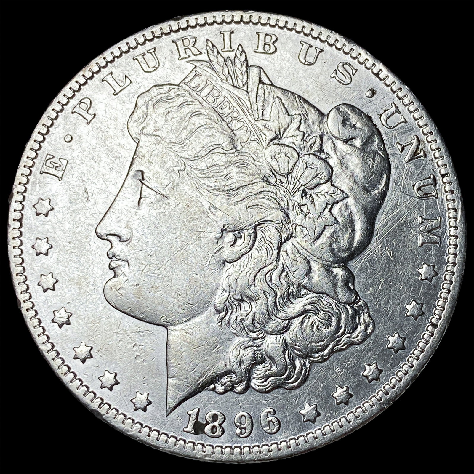 1896-O Silver Morgan Dollar NEARLY UNCIRCULATED: 1896-O Silver Morgan Dollar NEARLY UNCIRCULATED