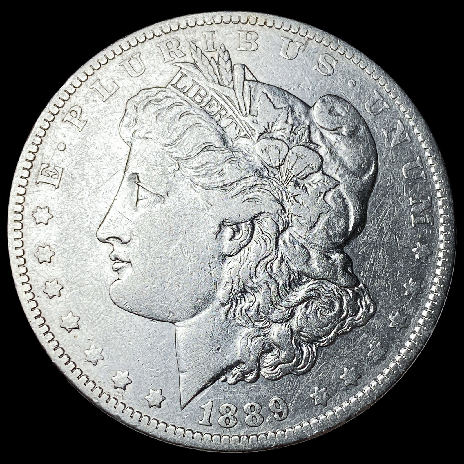 1889-O Silver Morgan Dollar ABOUT UNCIRCULATED (1 of 2)