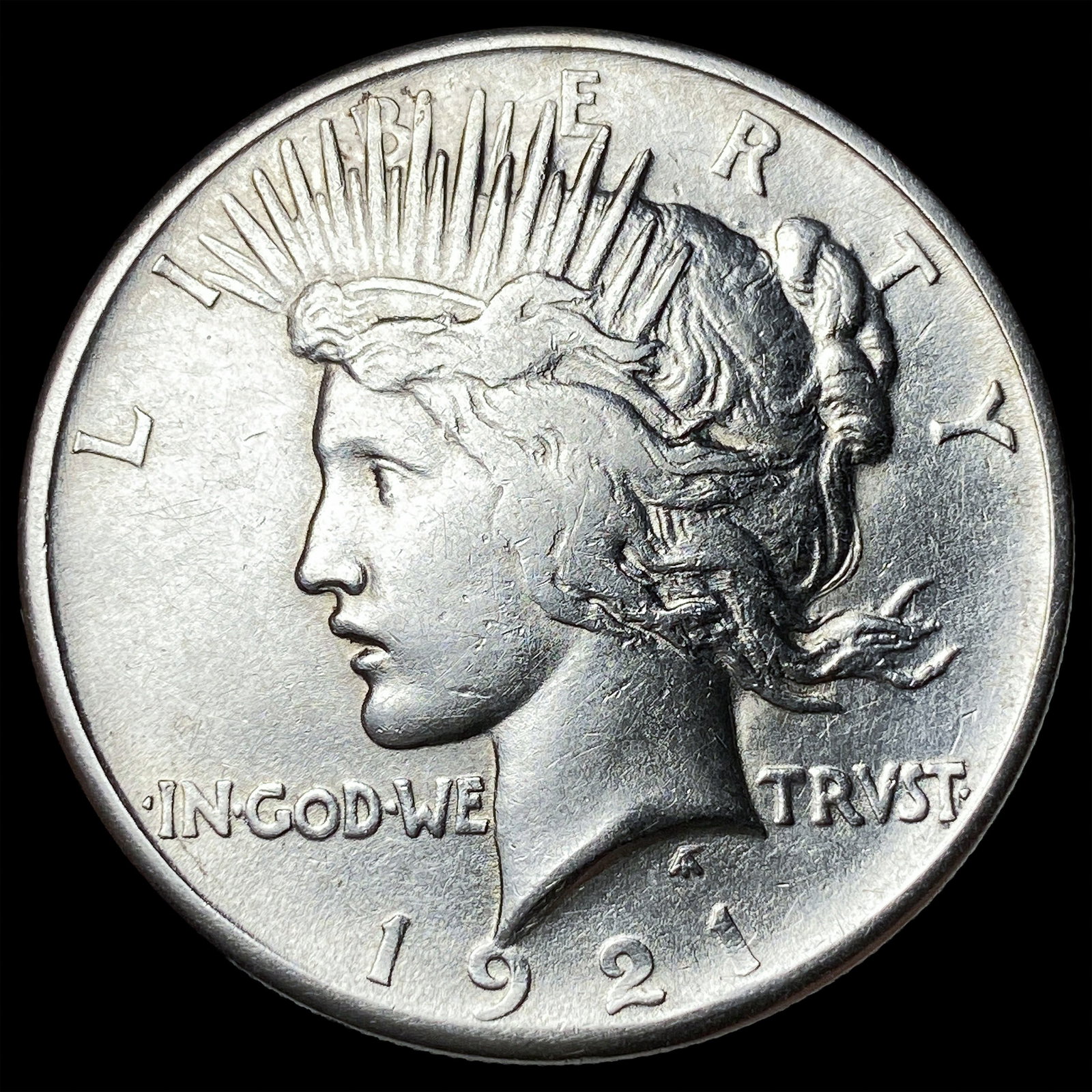 1921 Silver Peace Dollar NEARLY UNCIRCULATED (1 of 2)