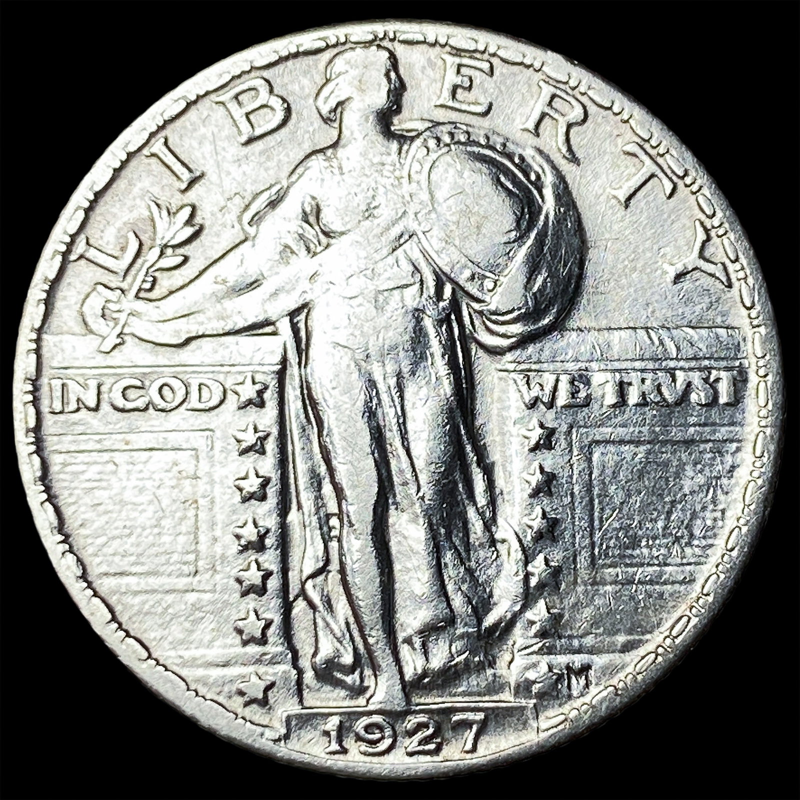 1927 Standing Liberty Quarter CLOSELY UNCIRCULATED: 1927 Standing Liberty Quarter CLOSELY UNCIRCULATED