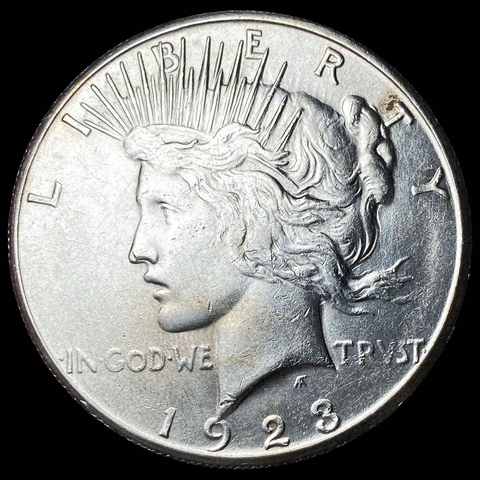 1923-S Silver Peace Dollar CLOSELY UNCIRCULATED: 1923-S Silver Peace Dollar CLOSELY UNCIRCULATED