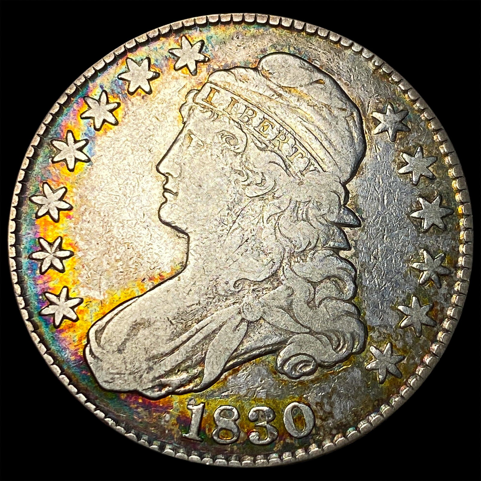 1830 Capped Bust Half Dollar LIGHTLY CIRCULATED: 1830 Capped Bust Half Dollar LIGHTLY CIRCULATED