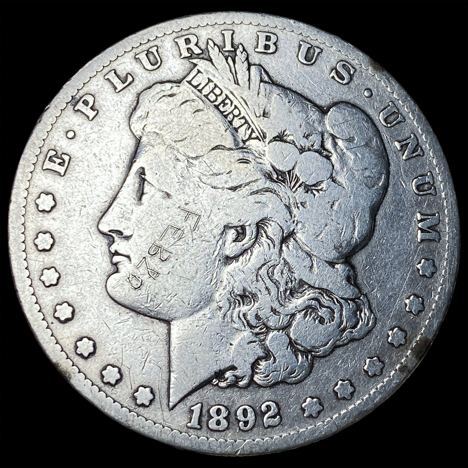 1892-S Silver Morgan Dollar NICELY CIRCULATED: 1892-S Silver Morgan Dollar NICELY CIRCULATED