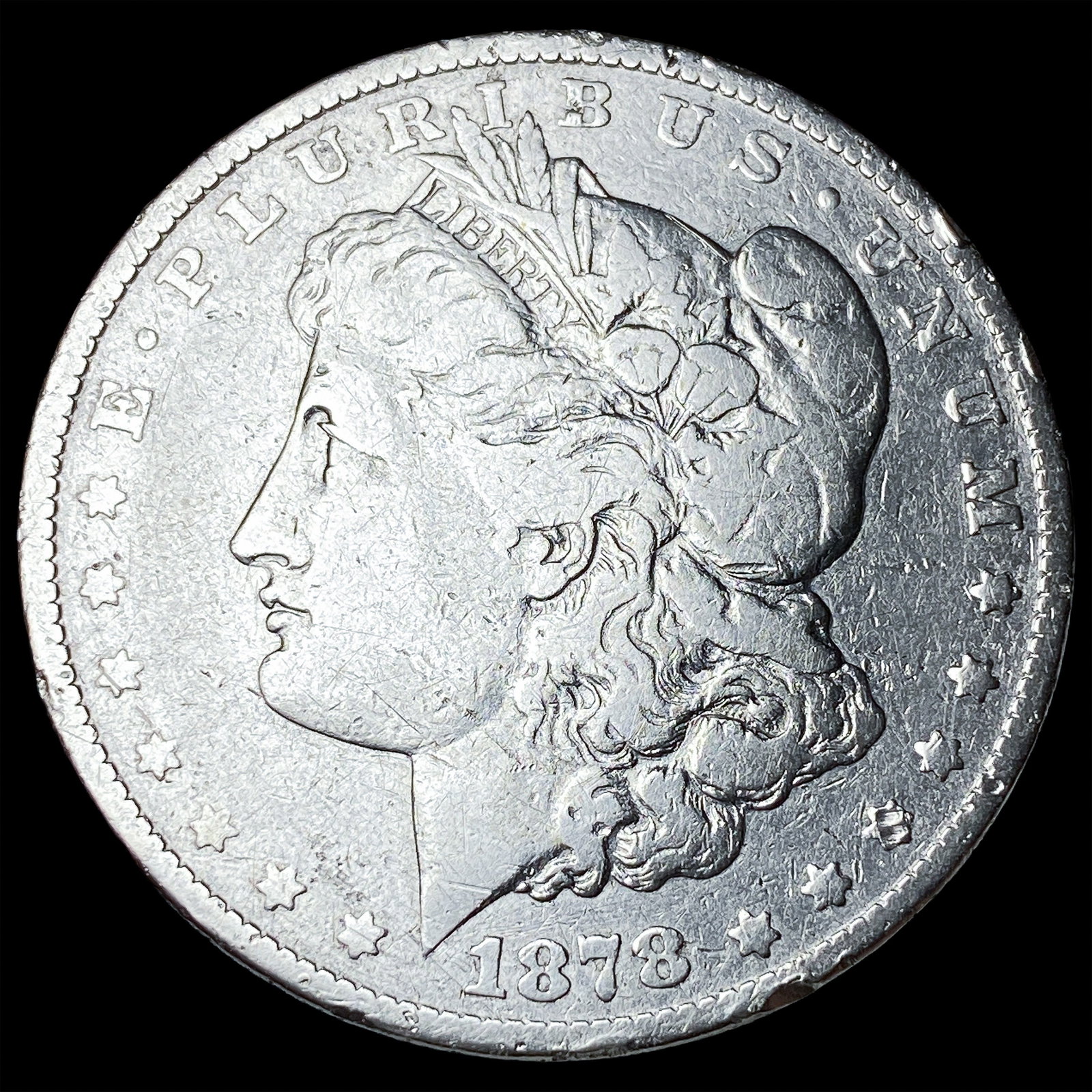 1878-S Silver Morgan Dollar NICELY CIRCULATED: 1878-S Silver Morgan Dollar NICELY CIRCULATED