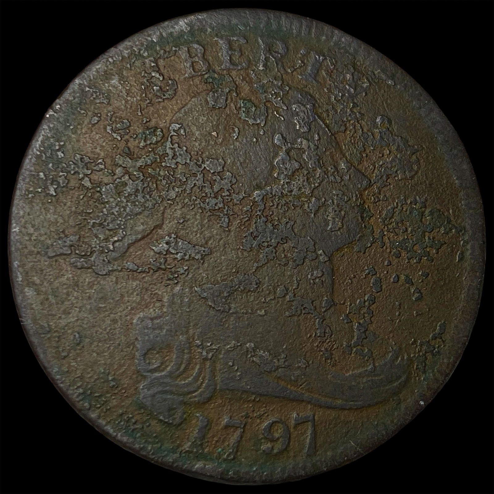 1797 Draped Bust Large Cent NICELY CIRCULATED: 1797 Draped Bust Large Cent NICELY CIRCULATED