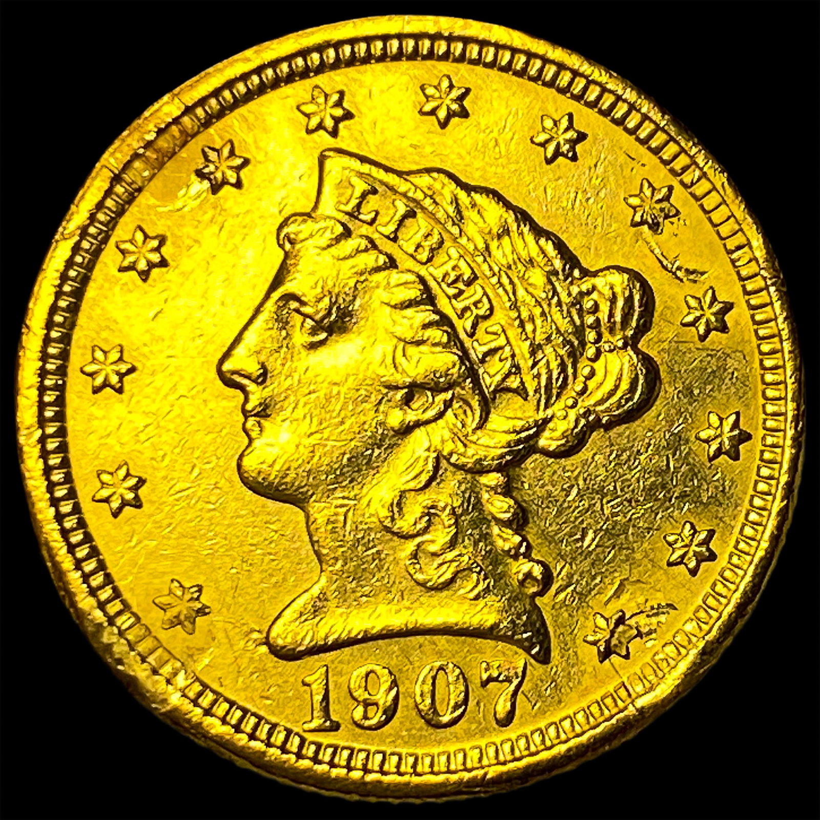 1907 Liberty Head Gold Quarter Eagle $2.50 HIGH GRADE (1 of 2)