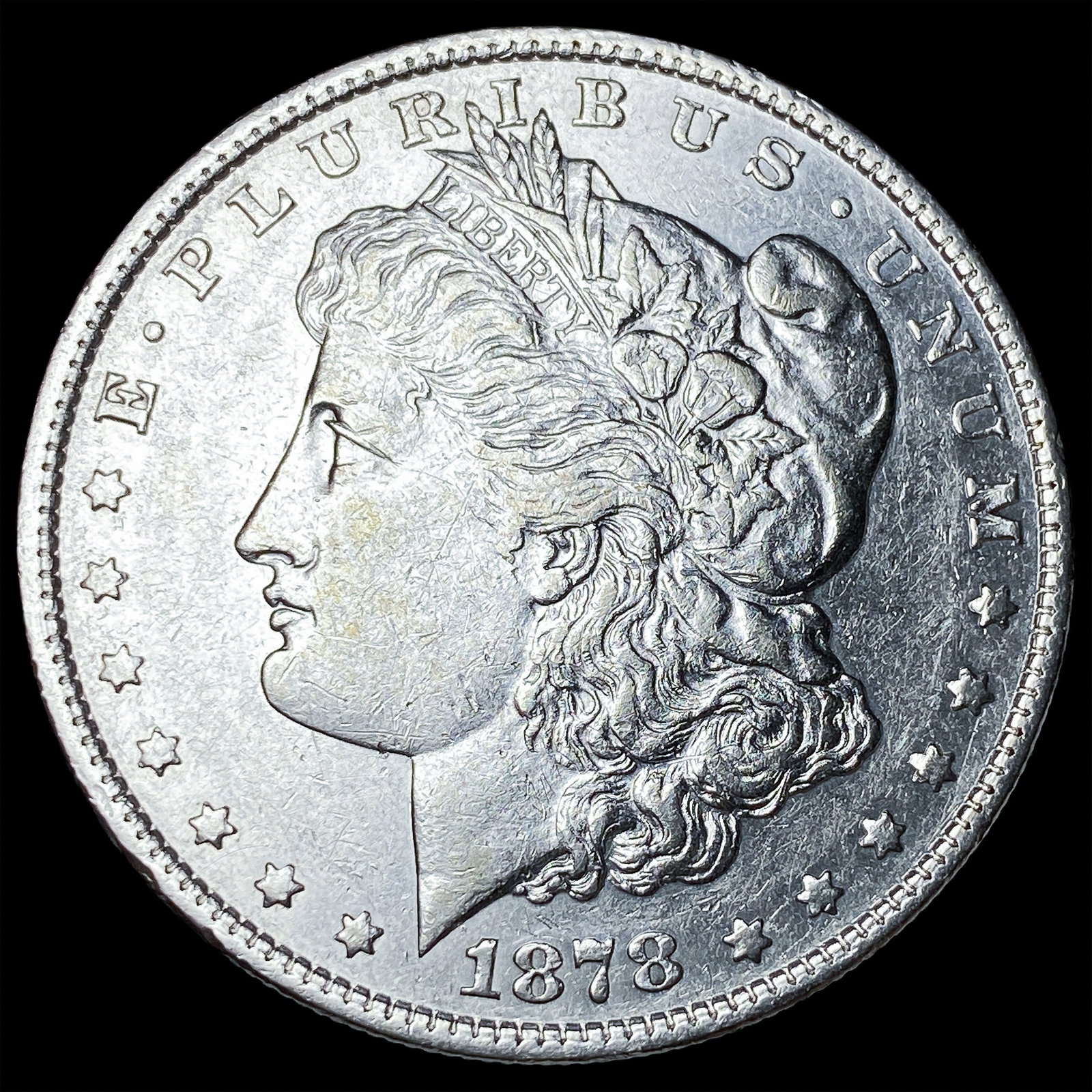1878 Silver Morgan Dollar CLOSELY UNCIRCULATED: 1878 Silver Morgan Dollar CLOSELY UNCIRCULATED